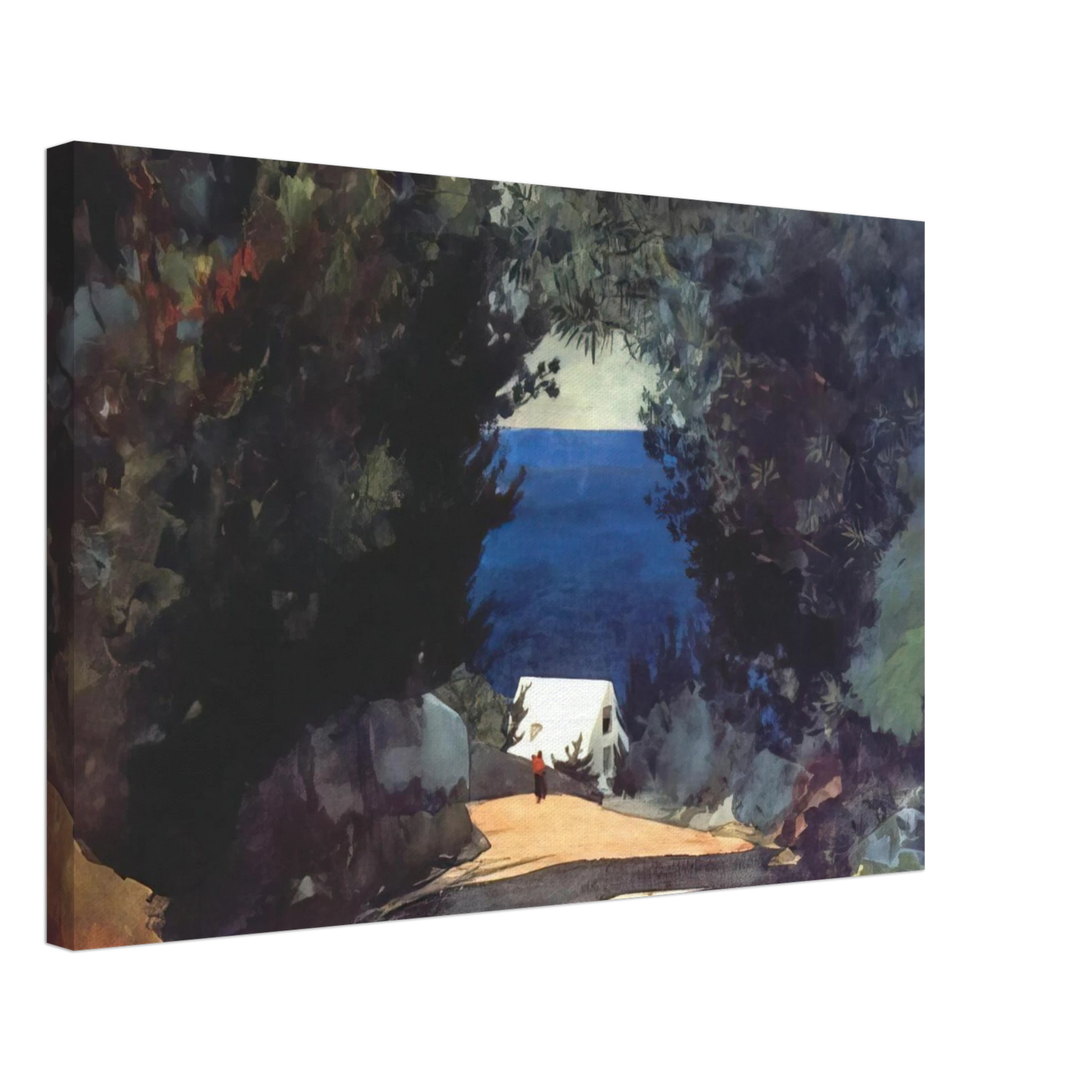 Winslow Homer - ROAD IN BERMUDA Canvas - 40x60 cm / 16x24 inches-canvas