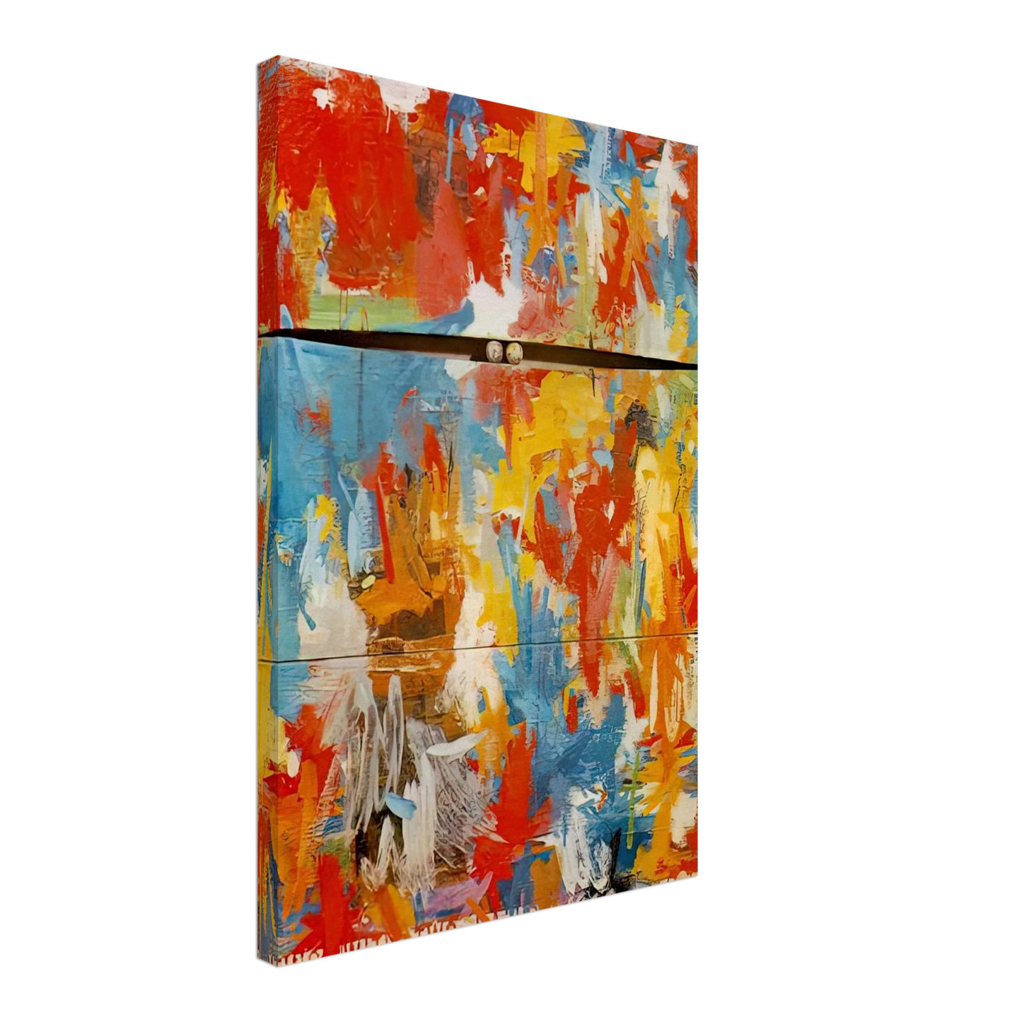 Jasper Johns - PAINTING WITH TWO BALLS Canvas - 40x60 cm / 16x24 inches-canvas