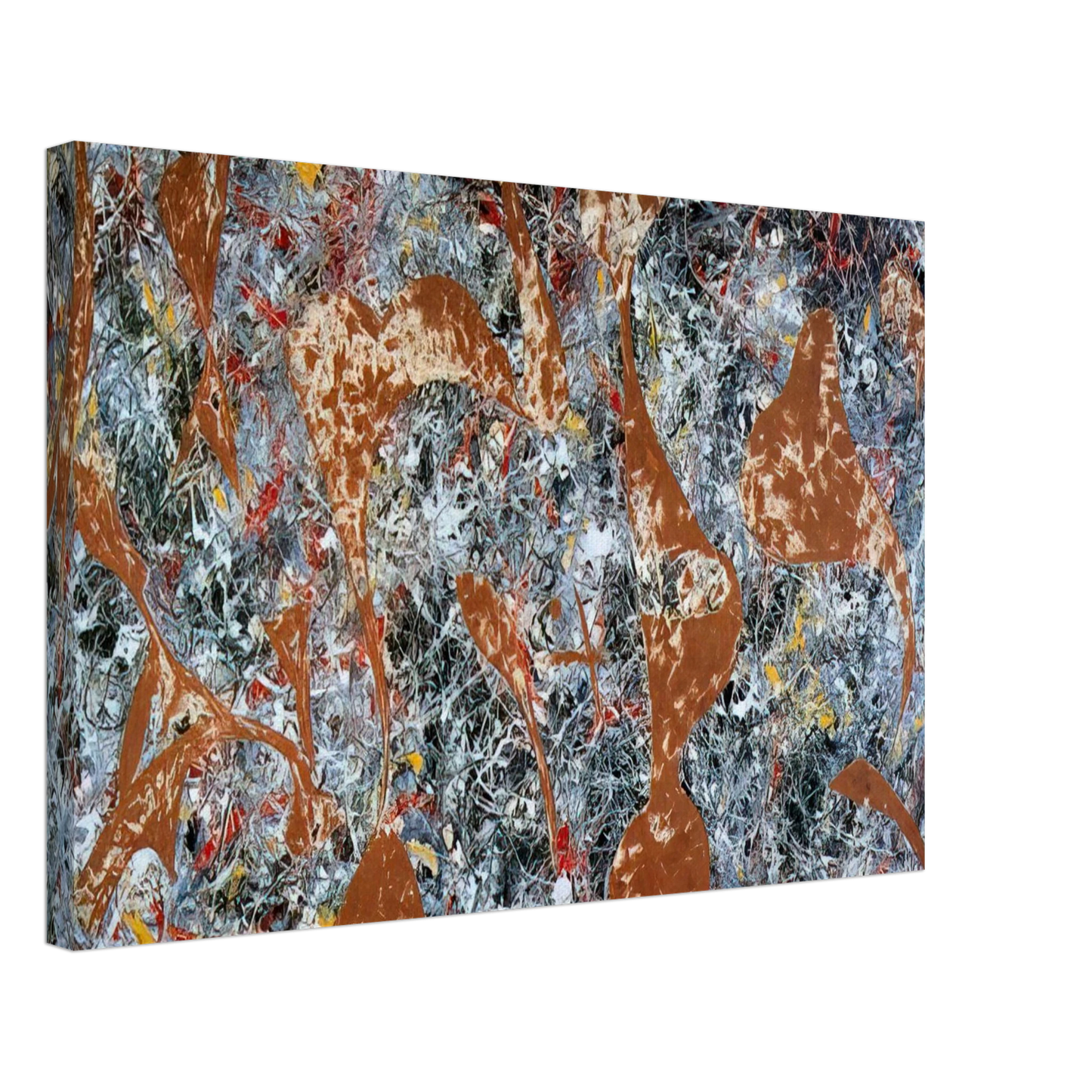 Jackson Pollock - NUMBER 7 OUT OF THE WEB 1949 Canvas - 40x60 cm / 16x24 inches-canvas