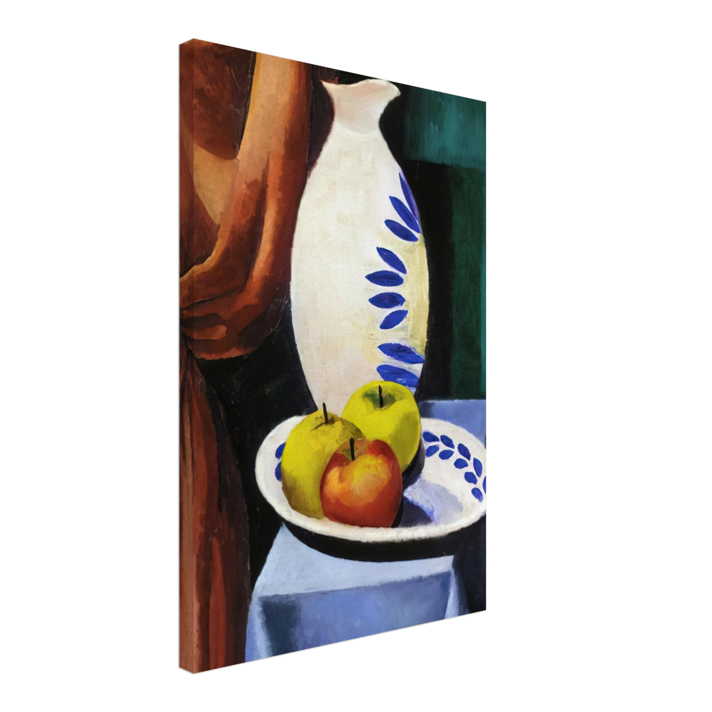 Moise Kisling - STILL LIFE WITH WHITE PITCHER 1917 Canvas - 70x100 cm / 28x40 inches-canvas