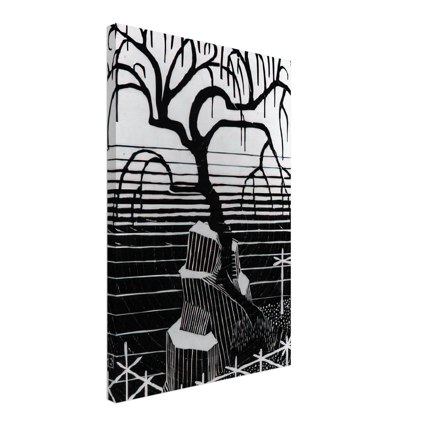 MC Escher - TREE 1926 Canvas - 70x100 cm / 28x40 inches-canvas