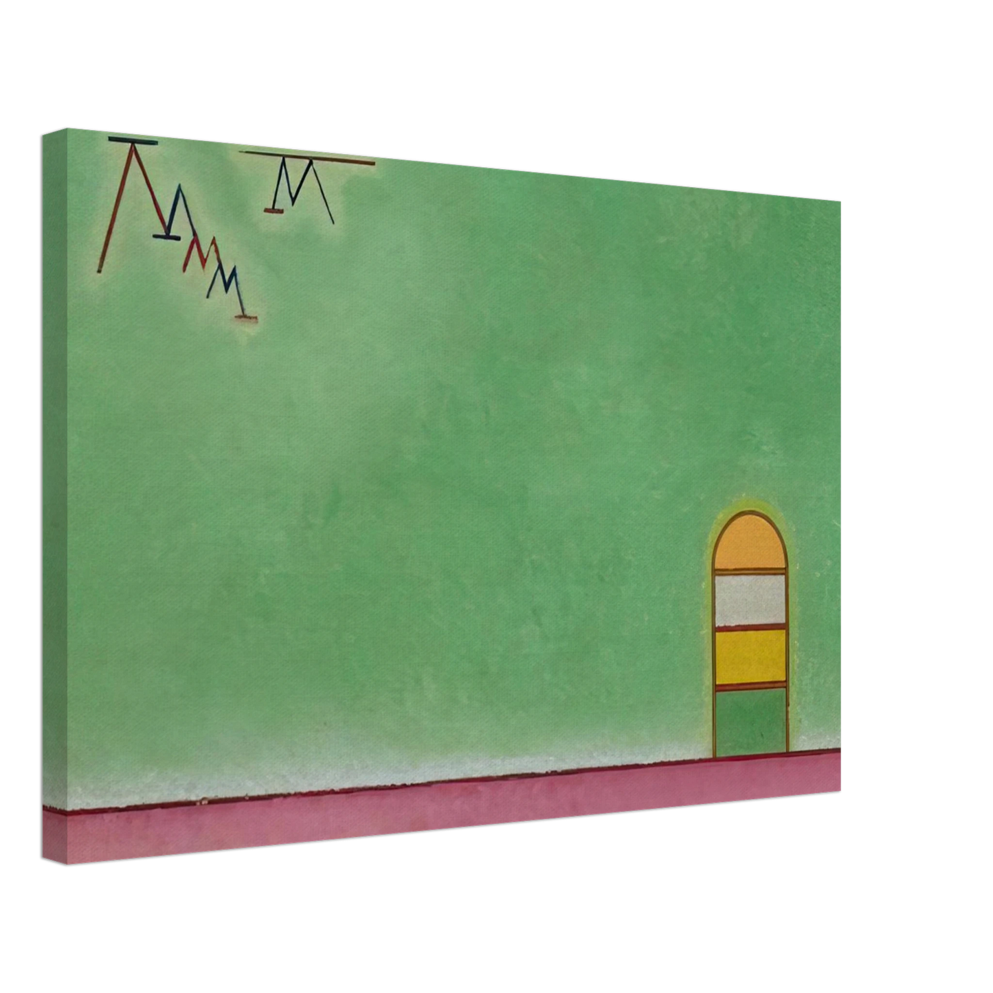 Wassily Kandinsky - GREEN EMPTYNESS 1930 Canvas - 40x60 cm / 16x24 inches-canvas