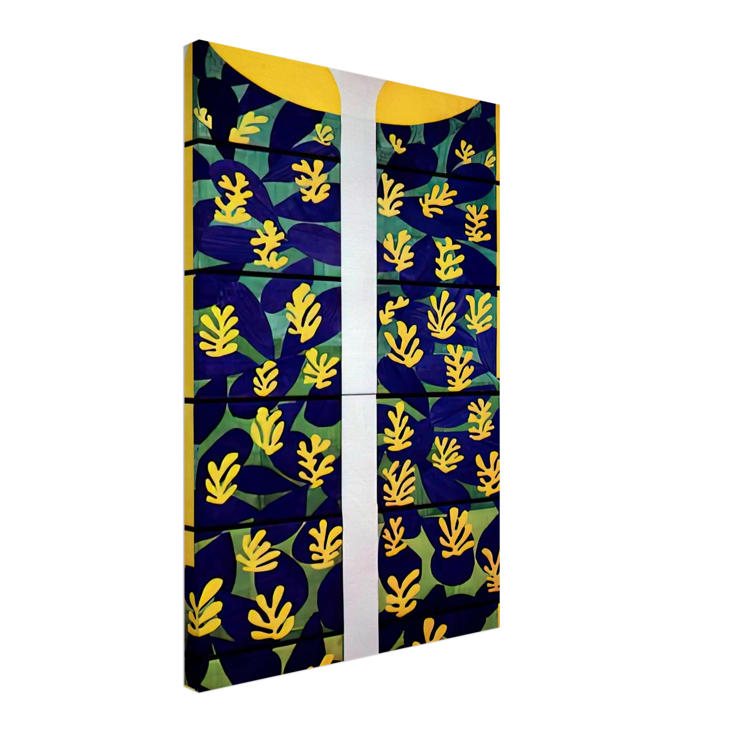 Henri Matisse - TREE OF LIFE STAINED GLASS BEHIND THE ALTAR IN THE CHAPEL OF THE ROSARY AT VENCE 1951 Canvas - 40x60 cm / 16x24 inches-canvas