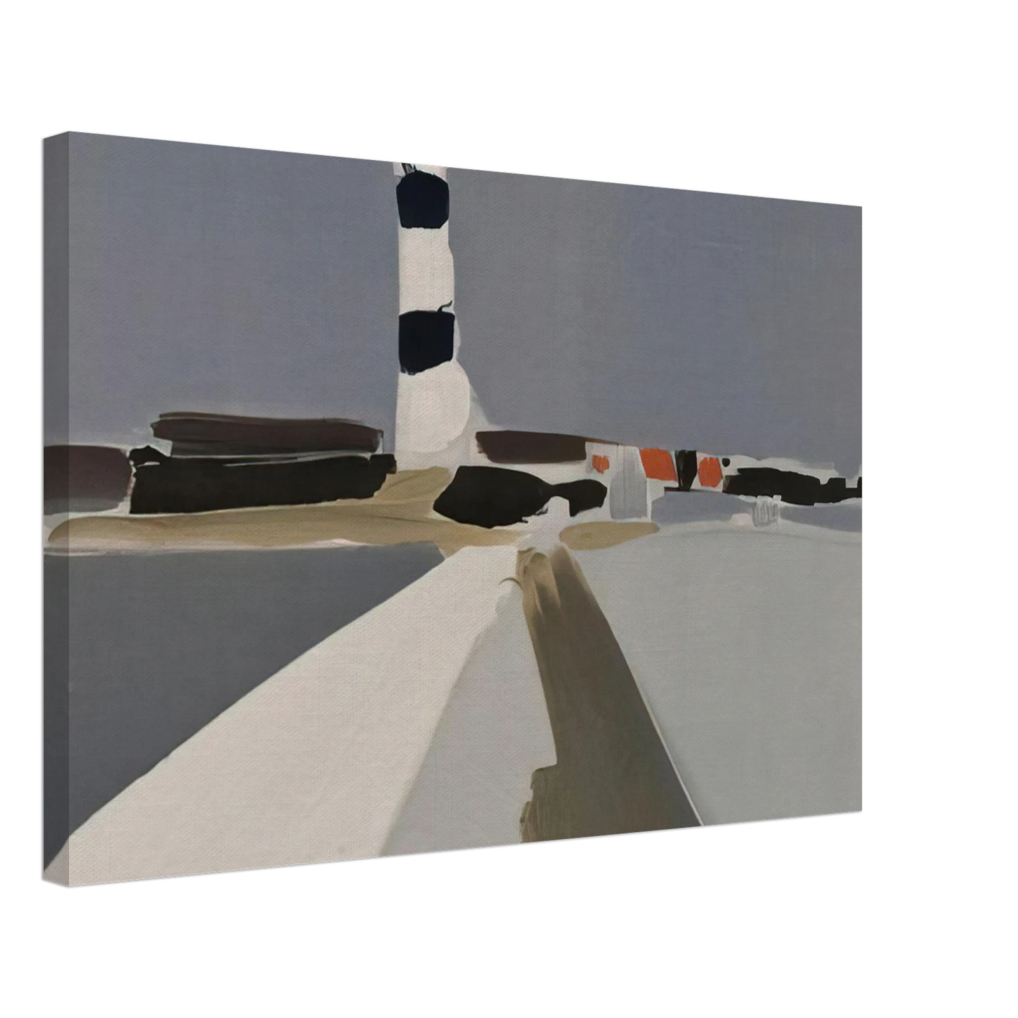 Nicolas de Stael - Le Phare - 1952 Canvas - 40x60 cm / 16x24 inches-canvas