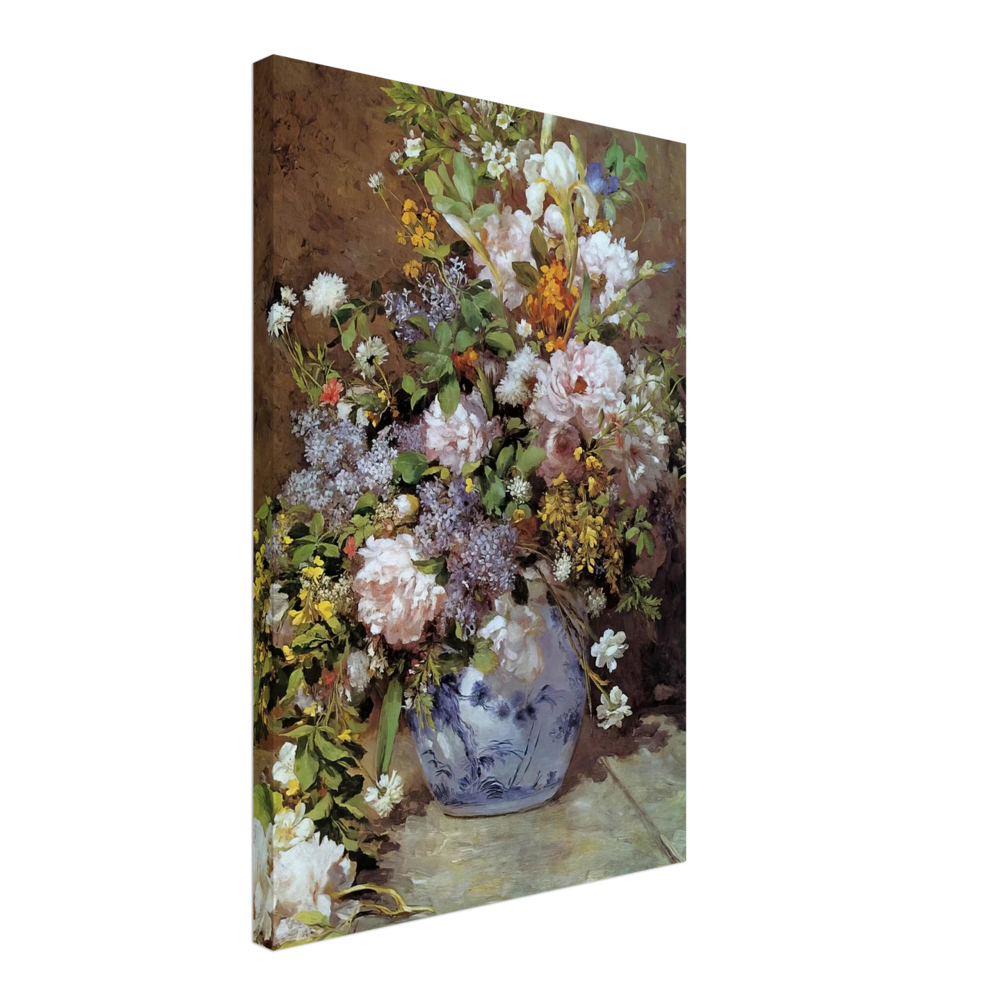 Pierre-Auguste Renoir - Spring Bouquet Canvas - 70x100 cm / 28x40 inches-canvas