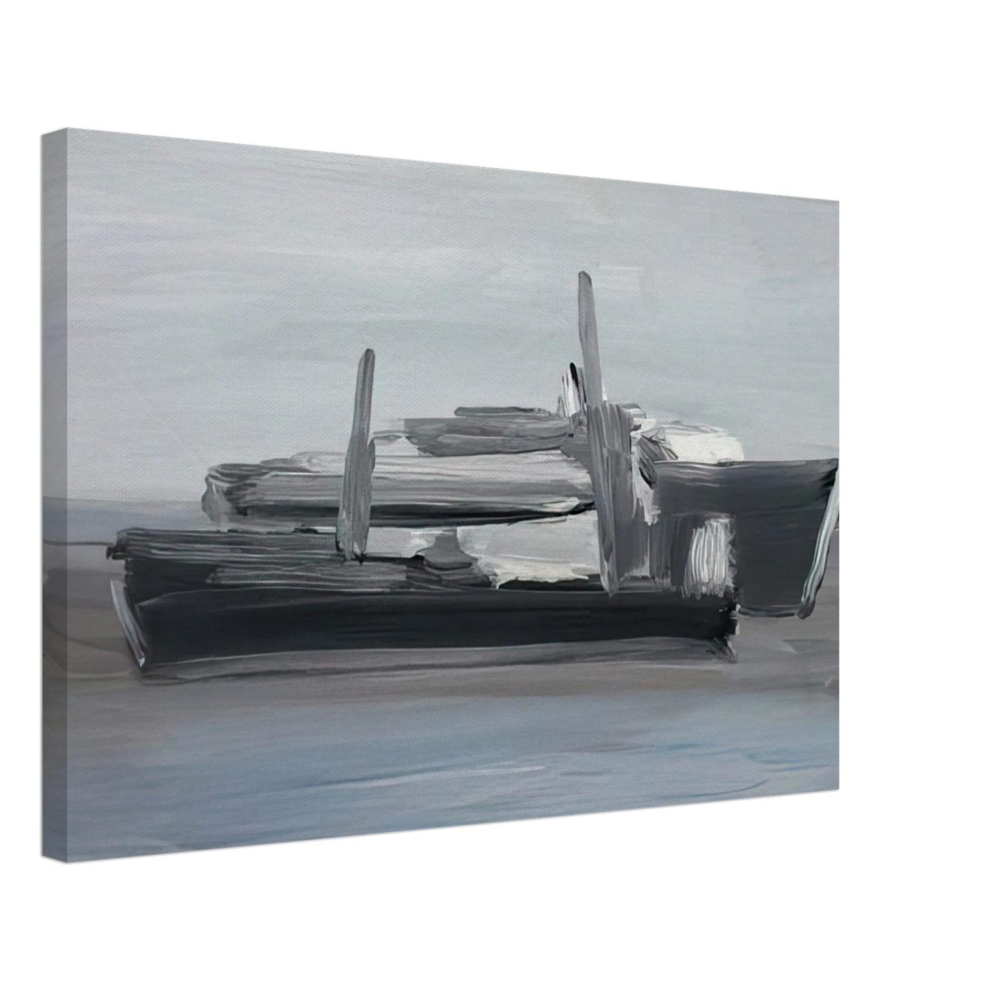 Nicolas de Stael - Marine - Lyrical Abstraction Canvas - 70x100 cm / 28x40 inches-canvas