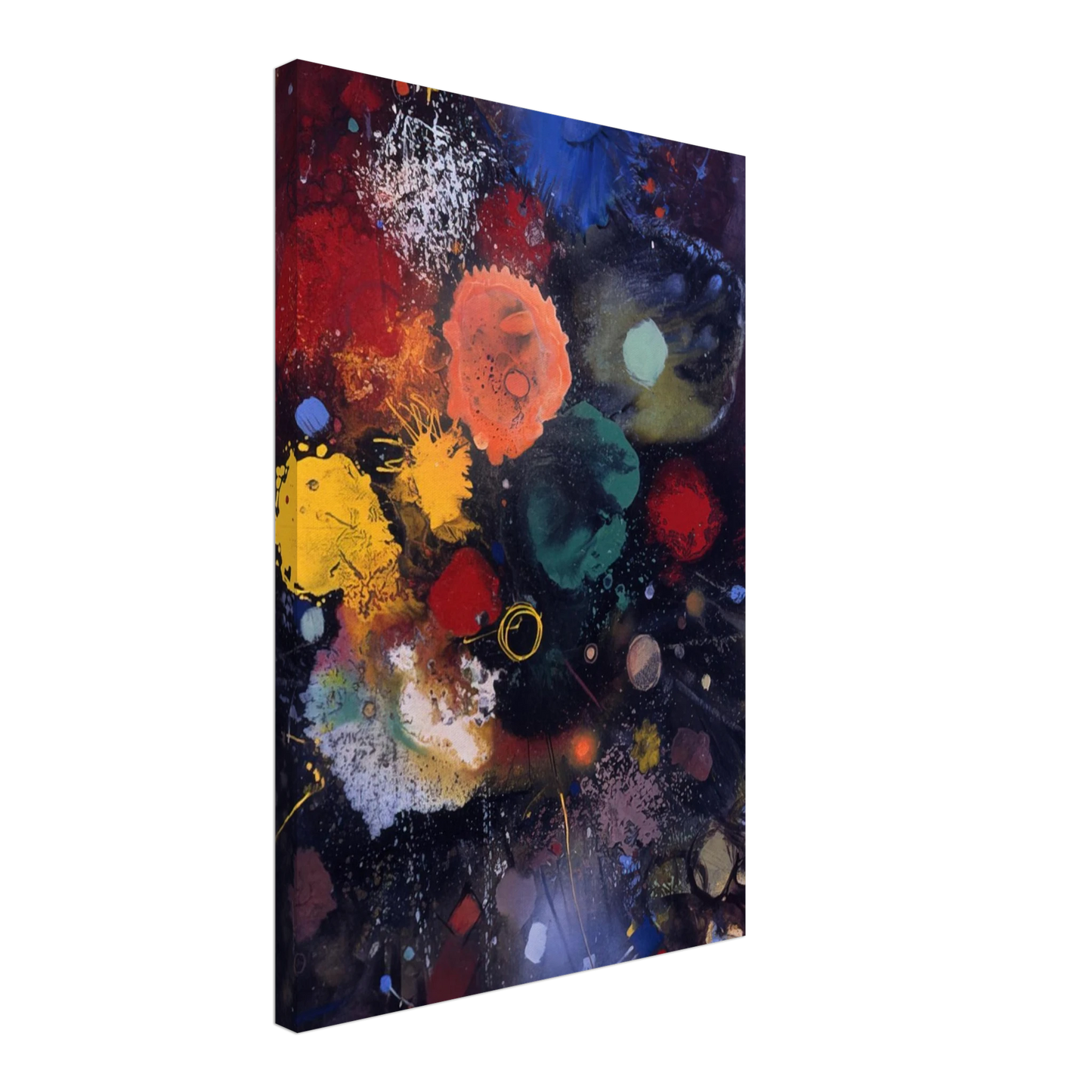 Gebre Kristos Desta - Flowers No. 5 - 1975 Canvas - 40x60 cm / 16x24 inches-canvas