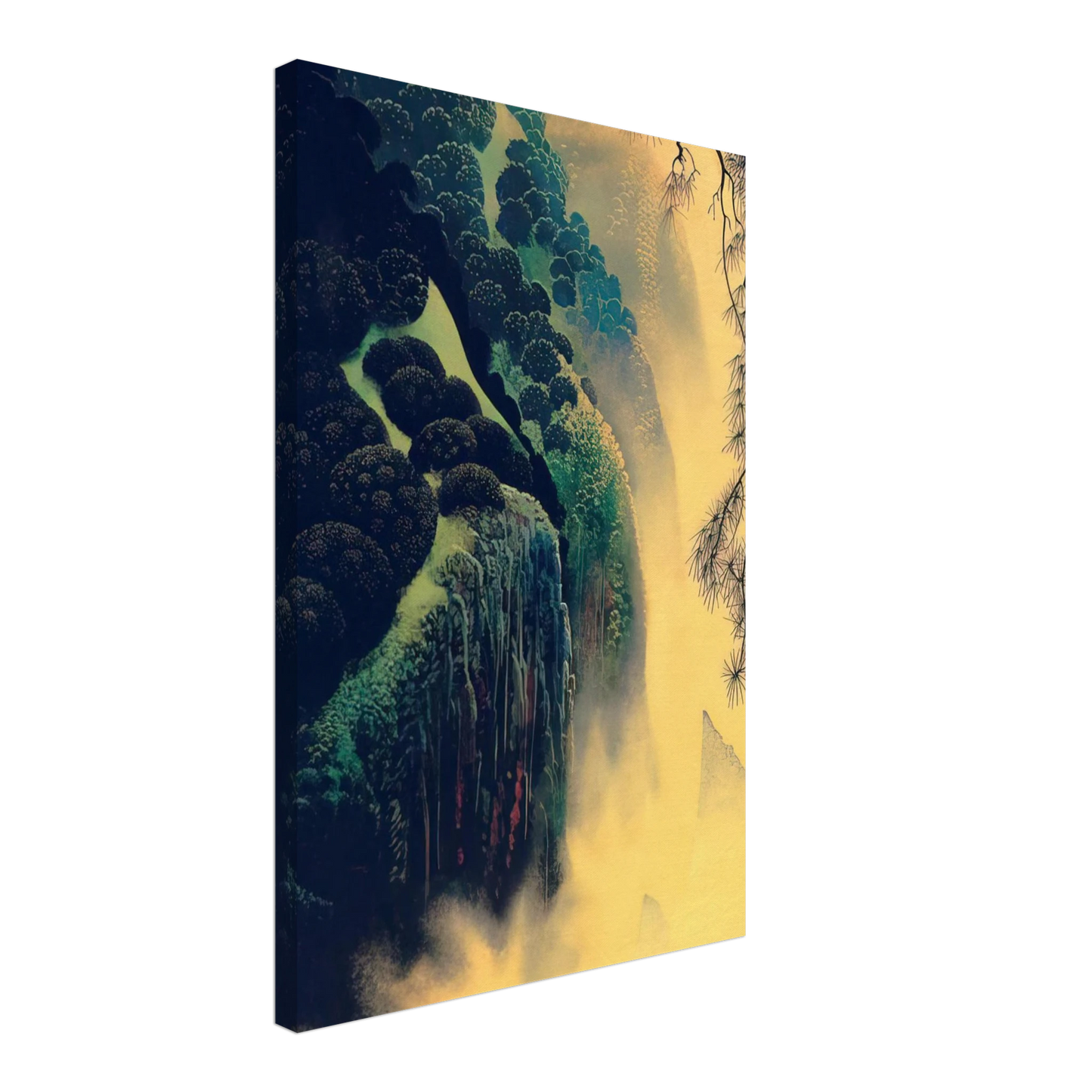 Eyvind Earle - Jeweled Coast Canvas - 70x100 cm / 28x40 inches-canvas