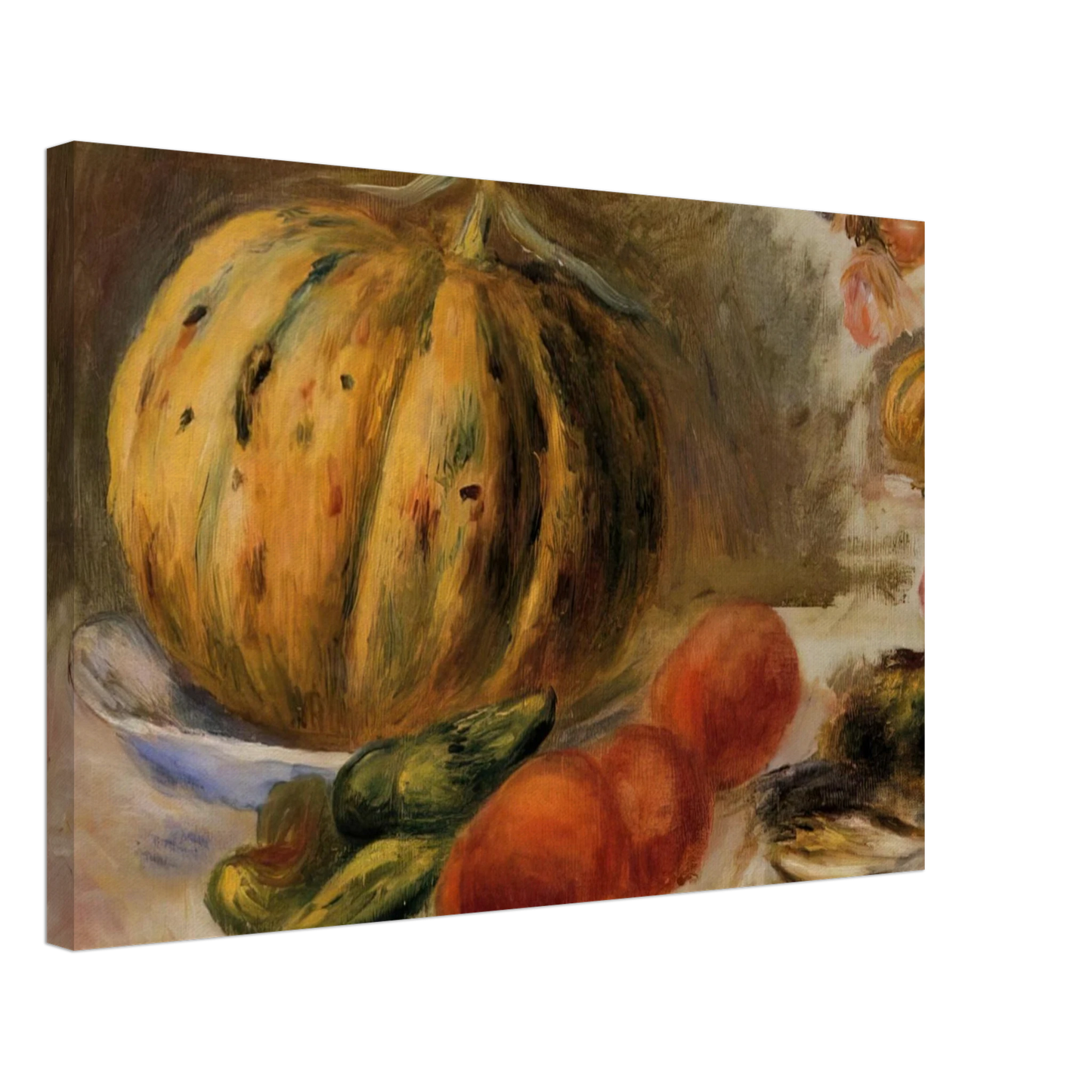 Pierre-Auguste Renoir - Melon and Tomatos Canvas - 70x100 cm / 28x40 inches-canvas