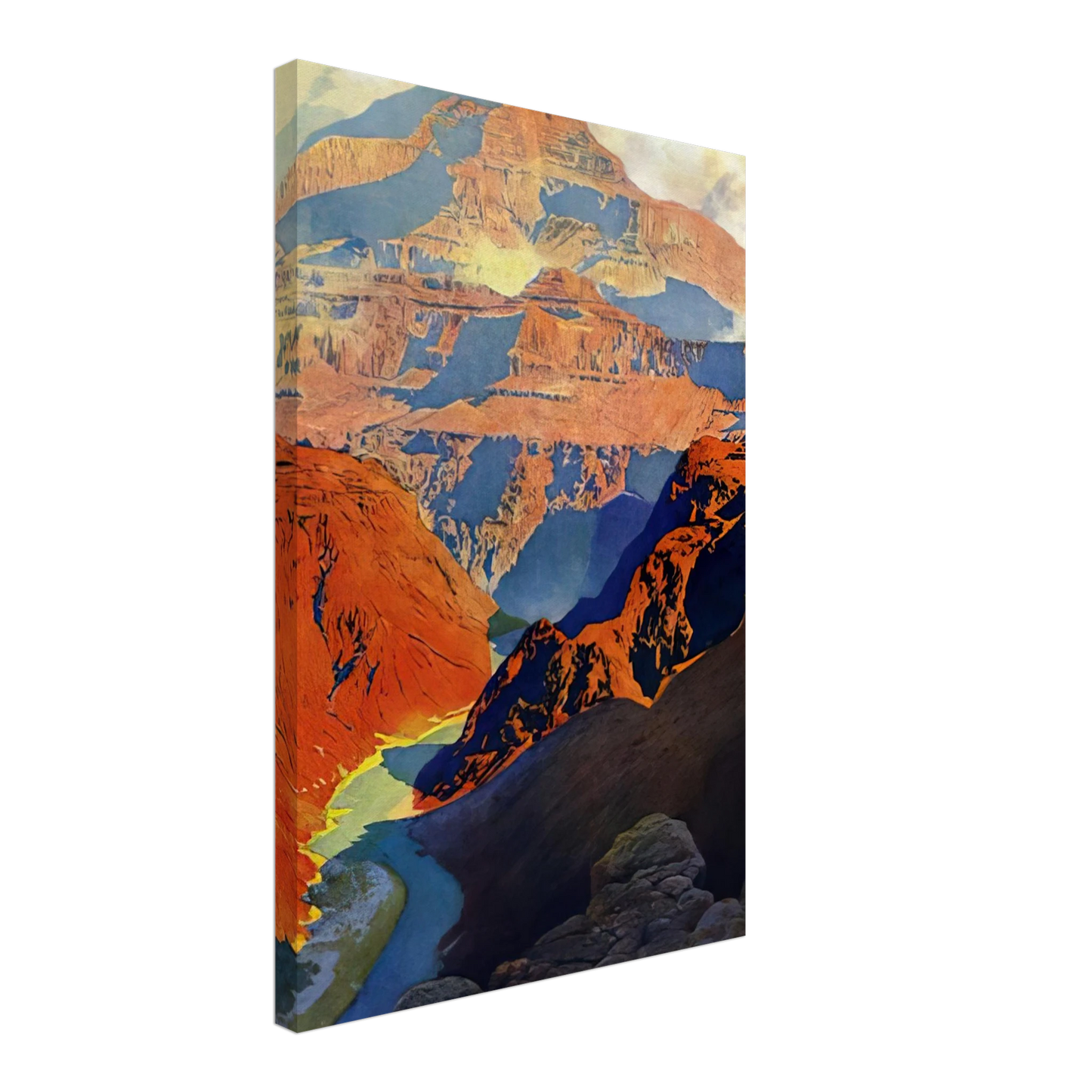 Maxfield Parrish - Grand Canyon Canvas - 70x100 cm / 28x40 inches-canvas