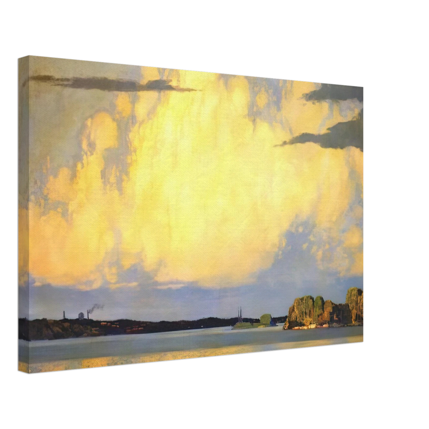 Frank Johnston - Serenity Lake of the Woods - 1922 Canvas - 70x100 cm / 28x40 inches-canvas