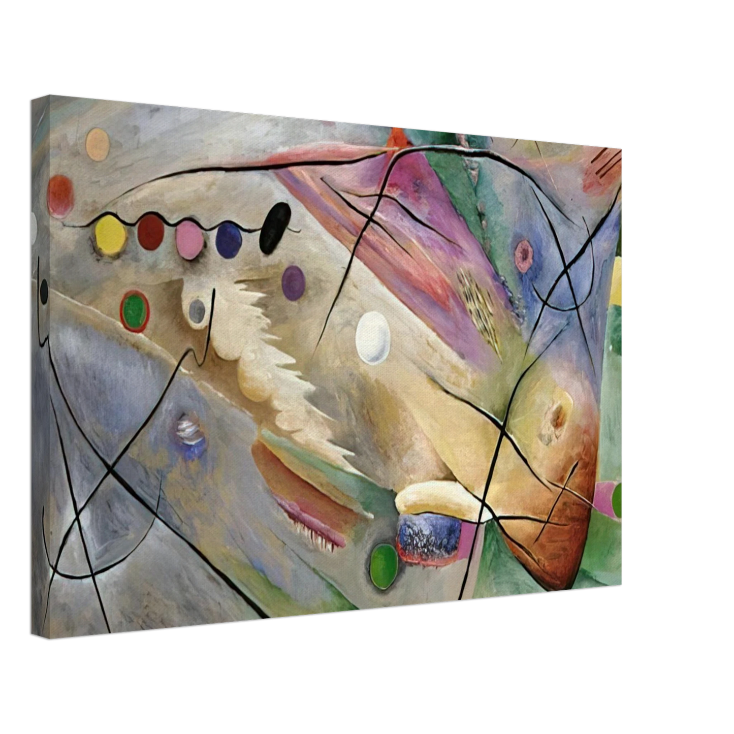 Rudolf Bauer - LINES 1922 Canvas - 40x60 cm / 16x24 inches-canvas