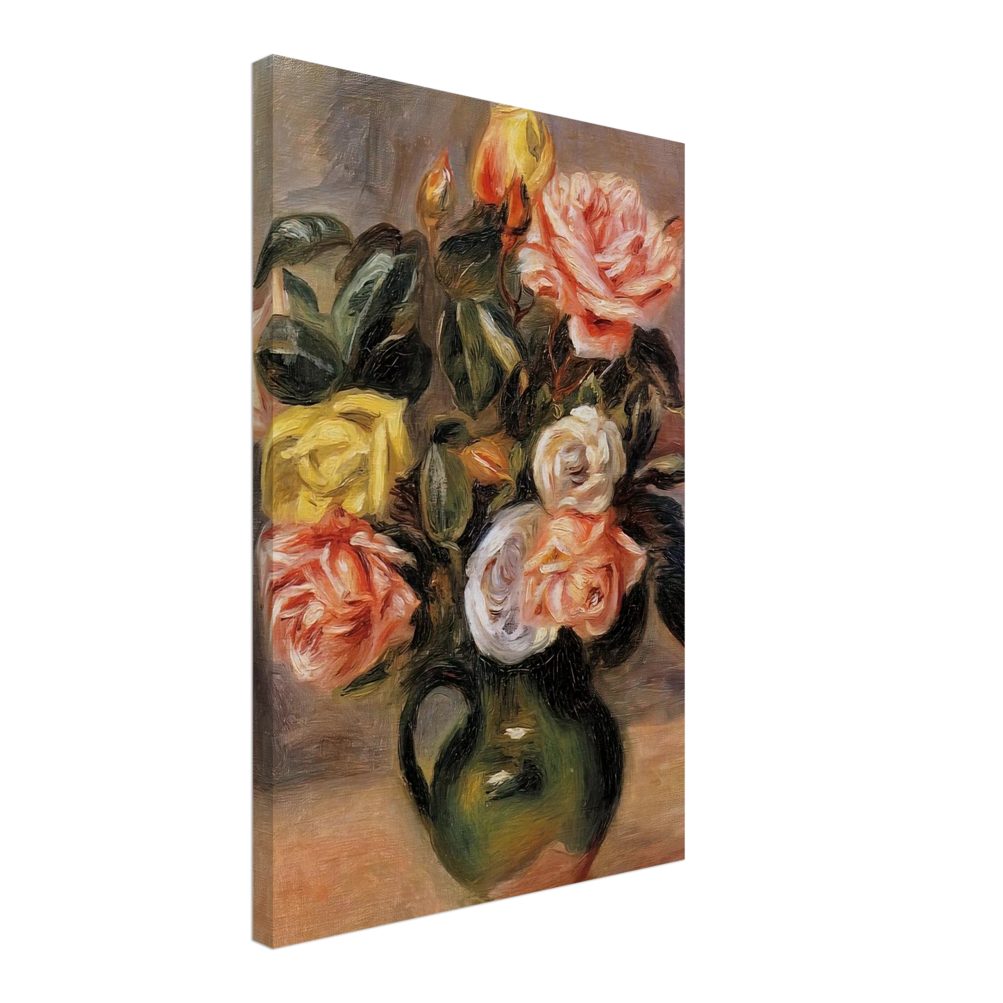 Pierre-Auguste Renoir - Bouquet of Roses Canvas - 40x60 cm / 16x24 inches-canvas