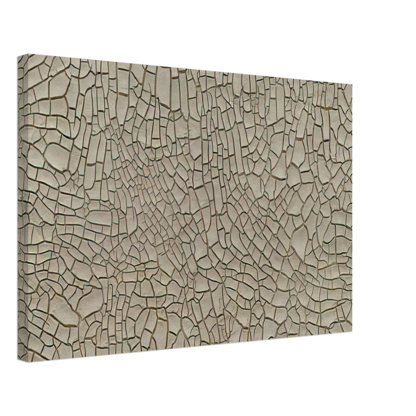 Alberto Burri - Cretto Grande Bianco - 1982 Canvas - 40x60 cm / 16x24 inches-canvas