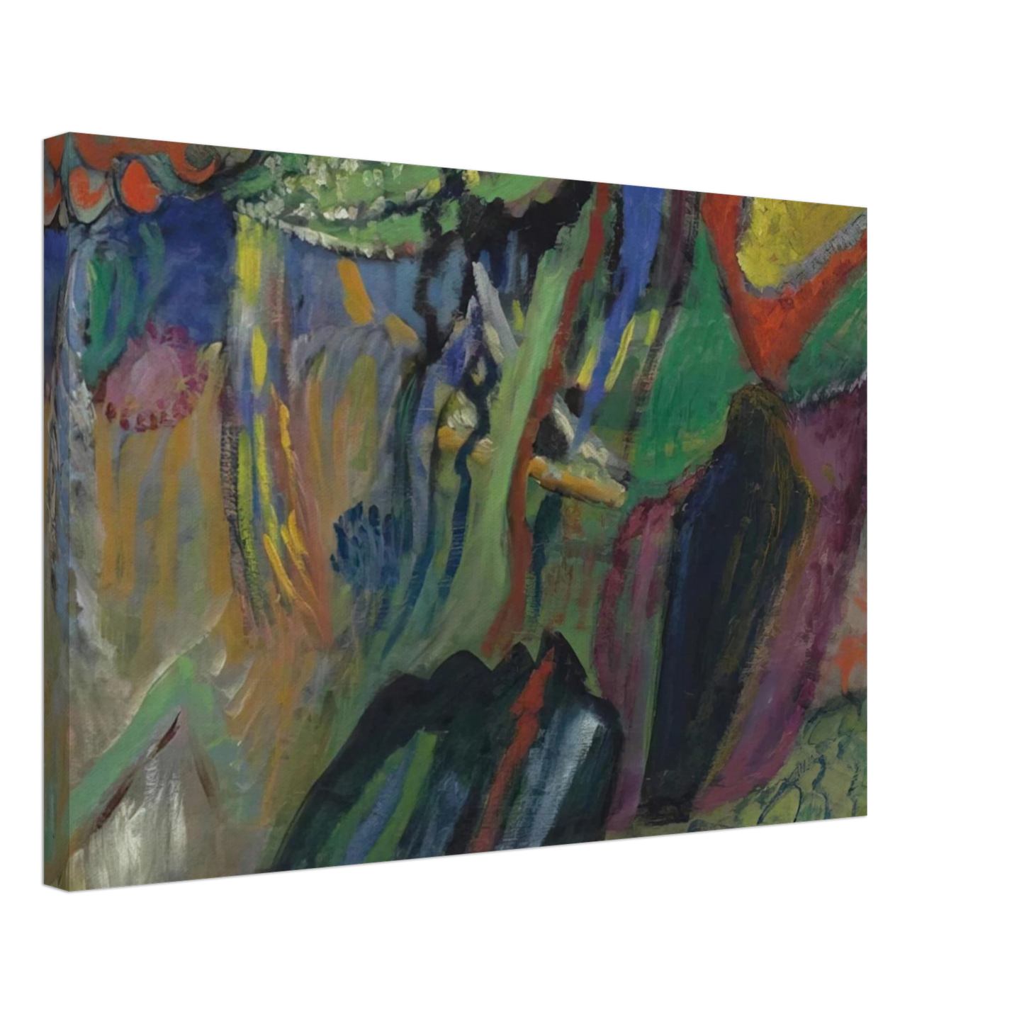 Gabriele Munter - ABSTRACT COMPOSITION Canvas - 70x100 cm / 28x40 inches-canvas