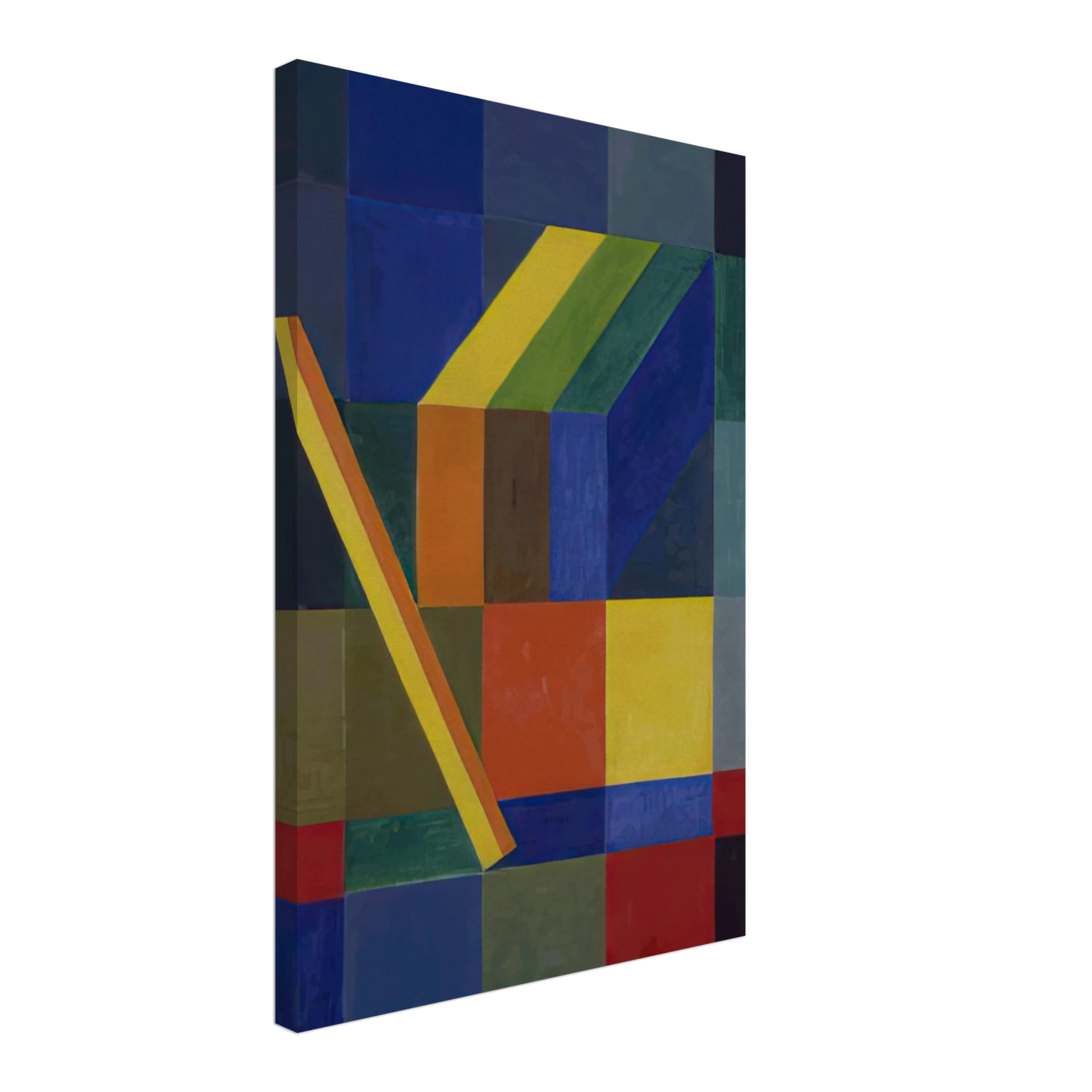 Johannes Itten - Space Composition I - 1944 Canvas - 70x100 cm / 28x40 inches-canvas