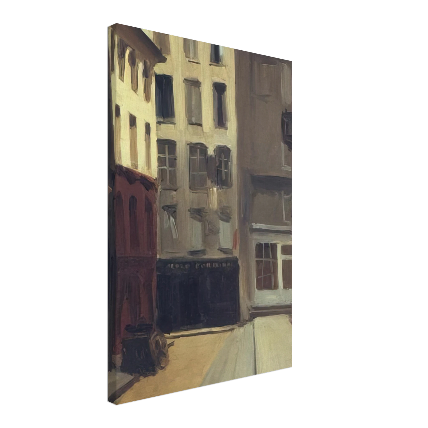 Edward Hopper - Paris Street Canvas - 70x100 cm / 28x40 inches-canvas