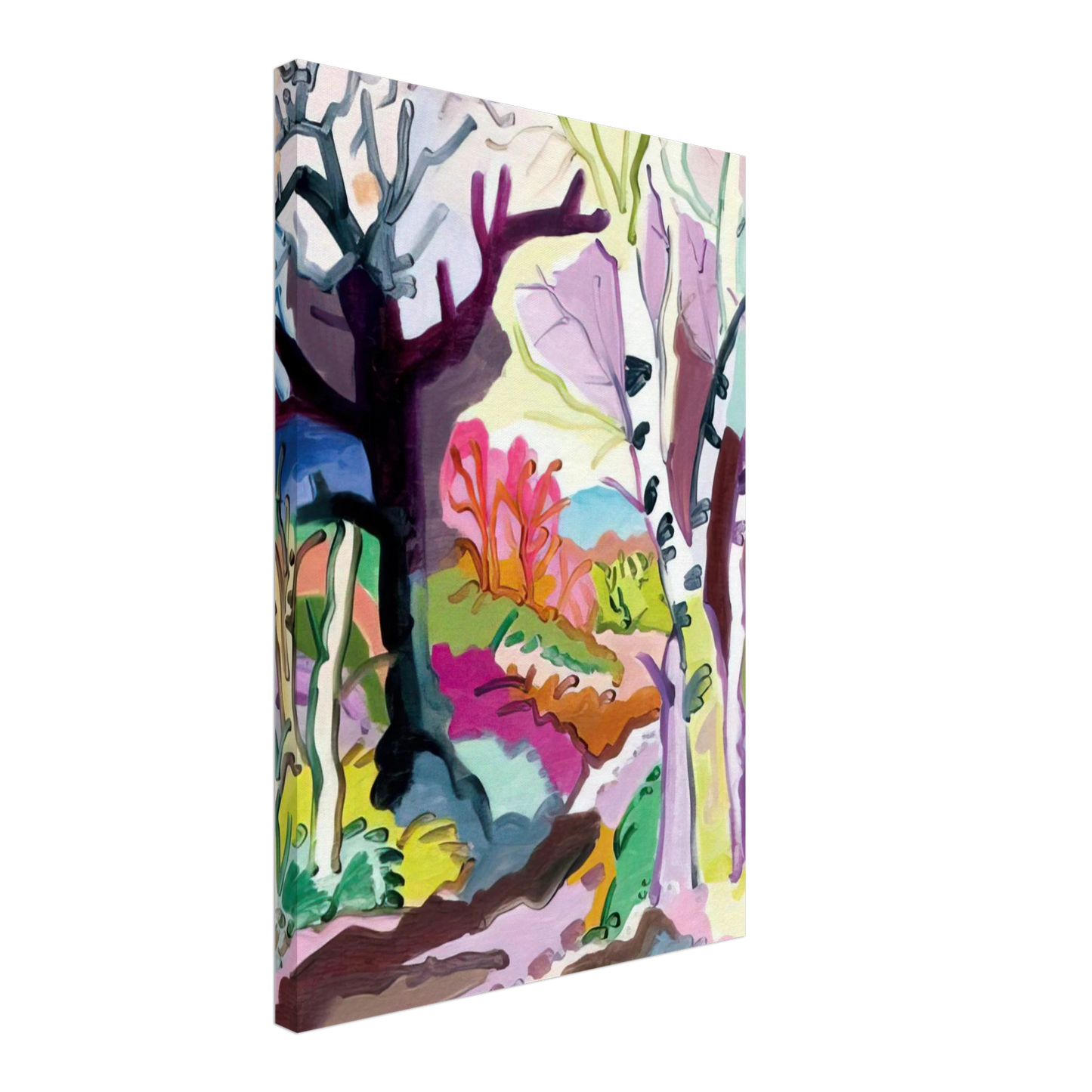 Charles Lapicque - L'hiver dans les bois - 1965 Canvas - 40x60 cm / 16x24 inches-canvas