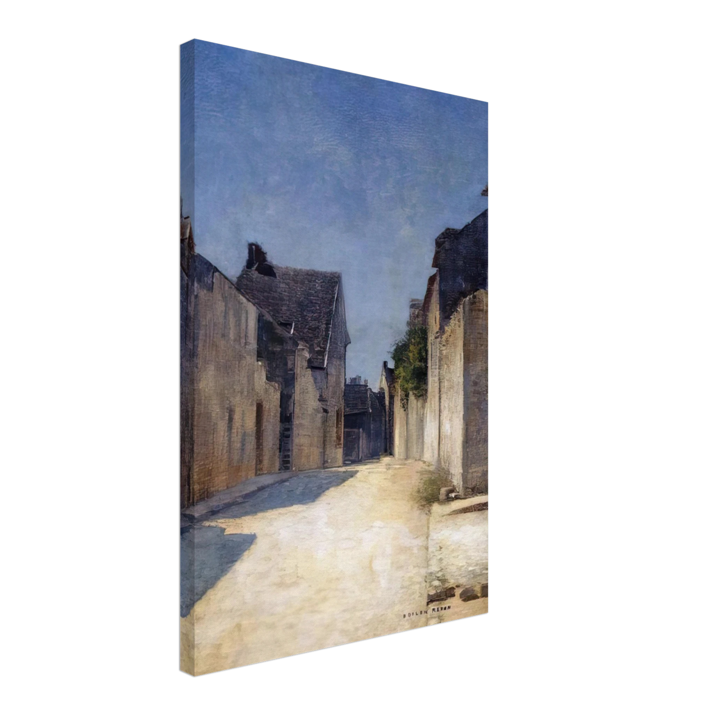Odilon Redon - STREET IN SAMOIS 1888 Canvas - 70x100 cm / 28x40 inches-canvas