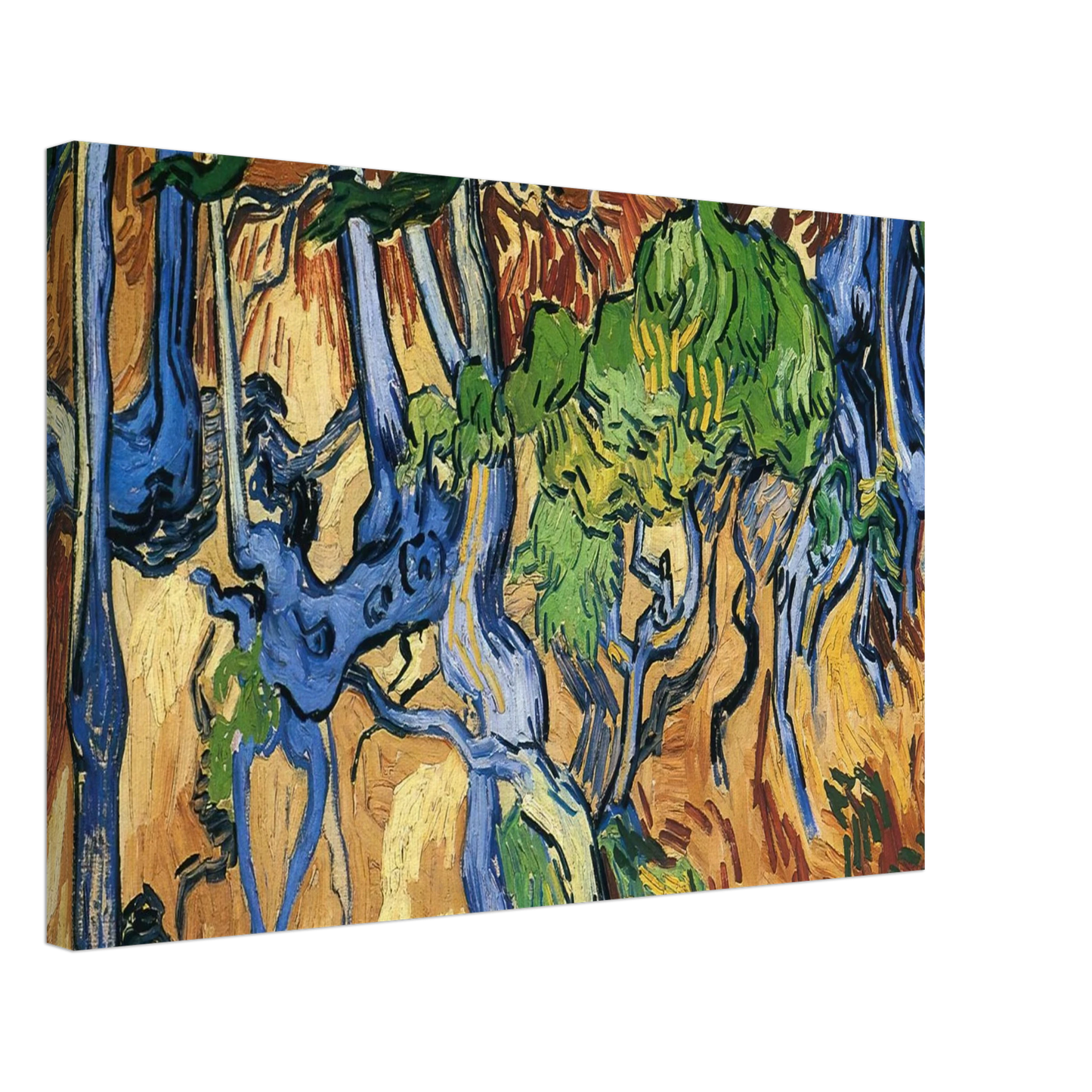 Vincent van Gogh - Tree roots Canvas - 40x60 cm / 16x24 inches-canvas