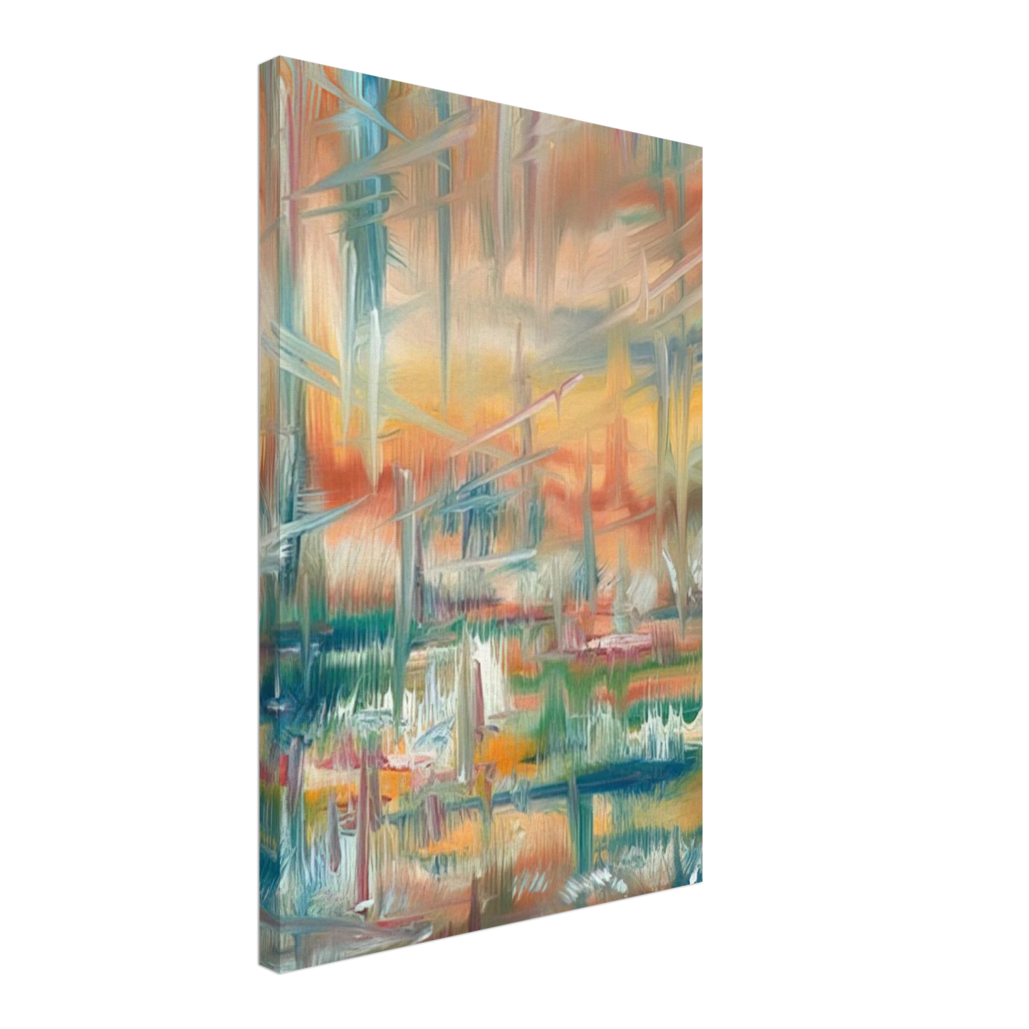 Konrad Zuse - Abstract Composition Canvas - 70x100 cm / 28x40 inches-canvas