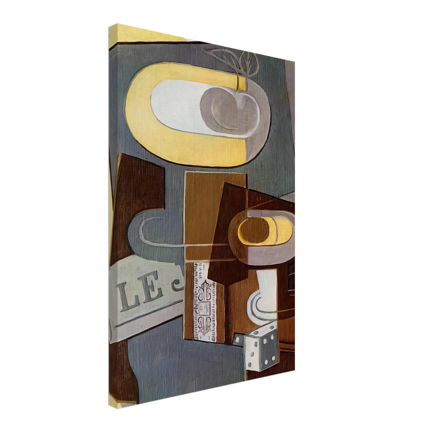 Juan Gris - THE DICE 1922 Canvas - 70x100 cm / 28x40 inches-canvas