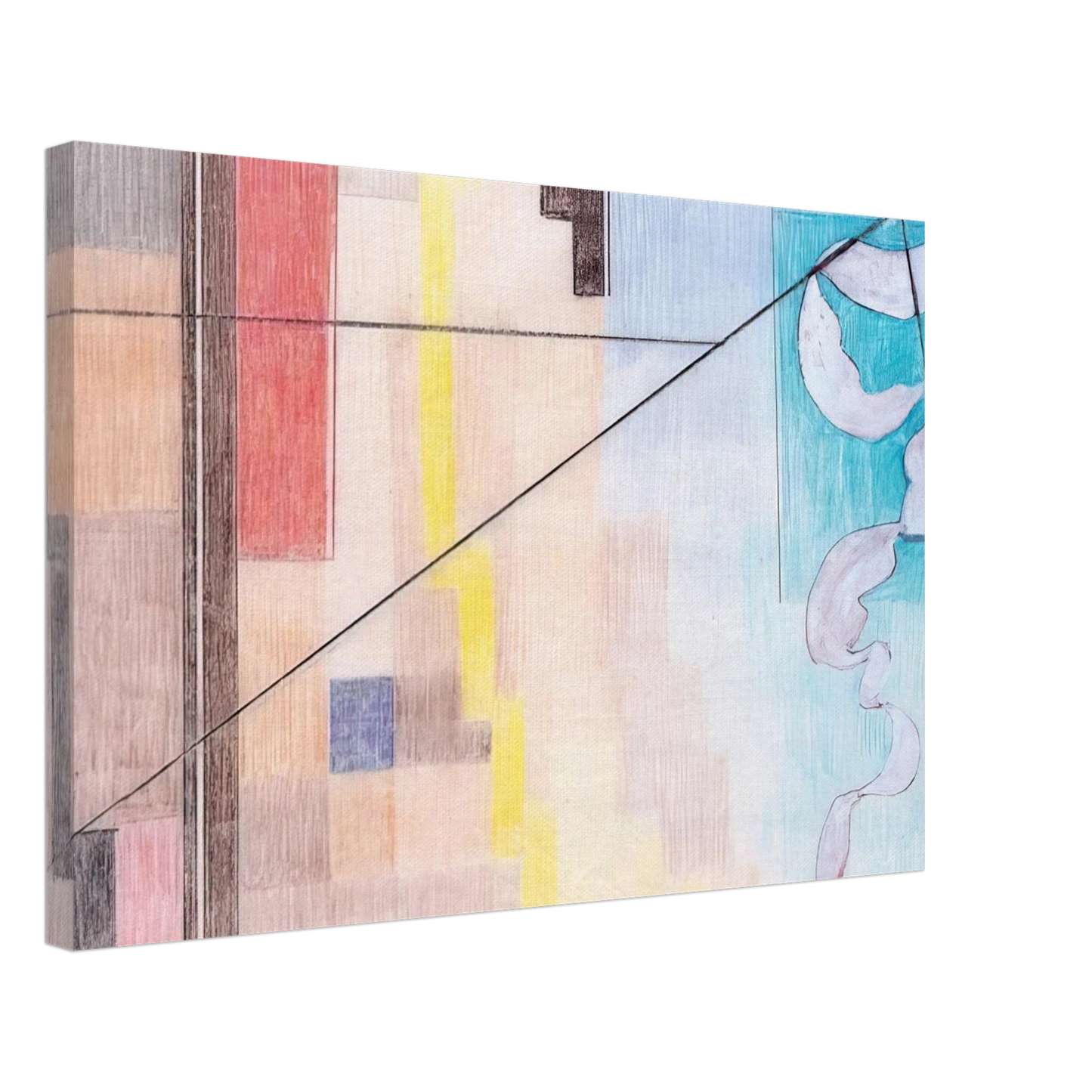 Johannes Itten - Die Kontraste - Abstract Art Canvas - 70x100 cm / 28x40 inches-canvas