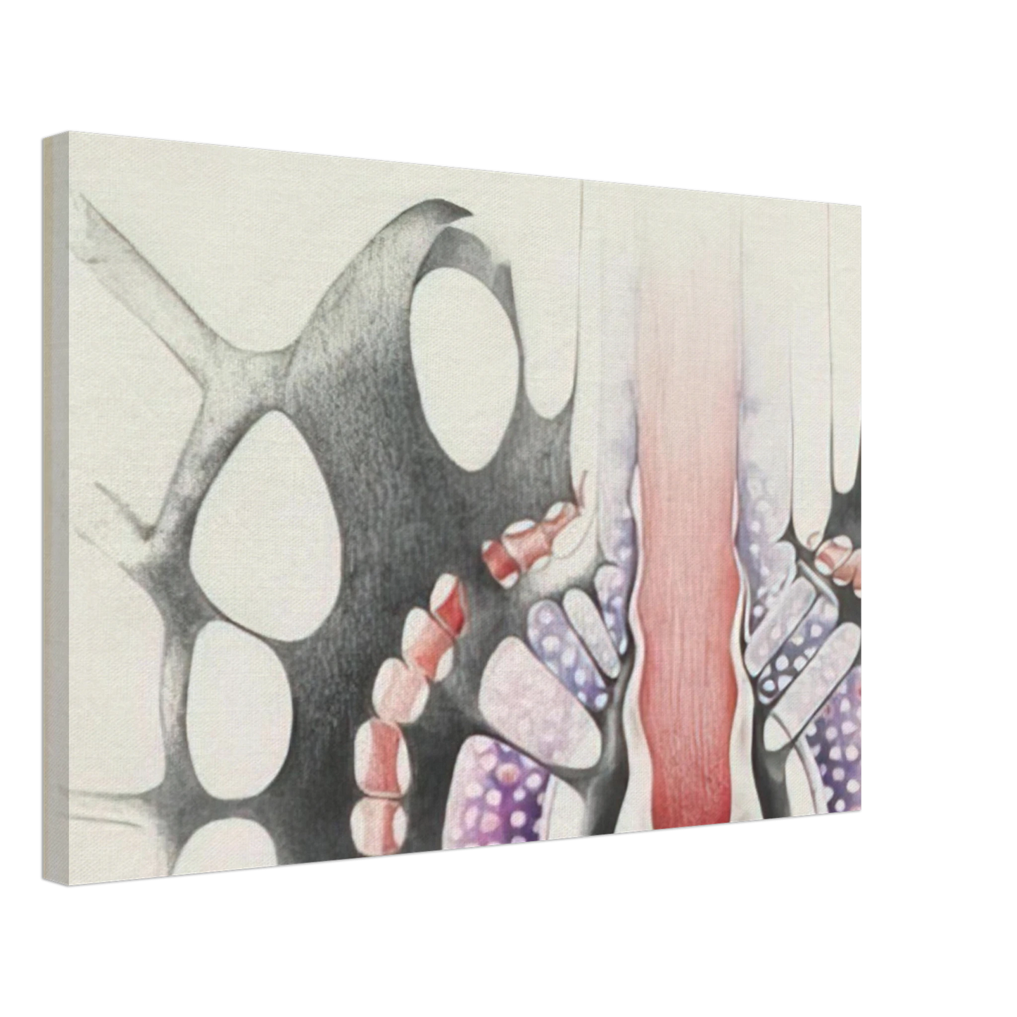 Lee Bontecou - UNTITLED 1967 1 Canvas - 40x60 cm / 16x24 inches-canvas