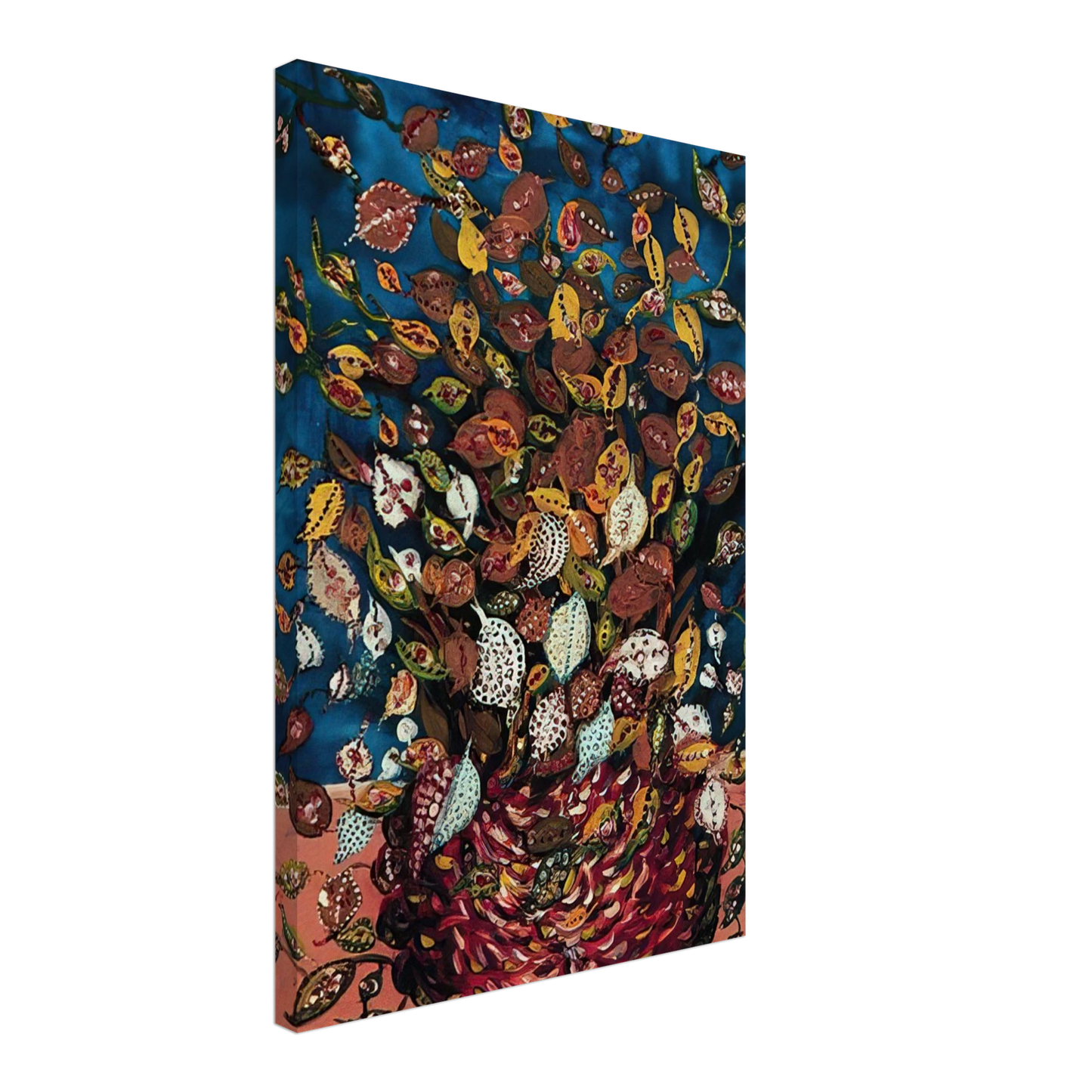 Seraphine Louis - Le Bouquet de Feuilles - Naive Art Primitivism Canvas - 40x60 cm / 16x24 inches-canvas