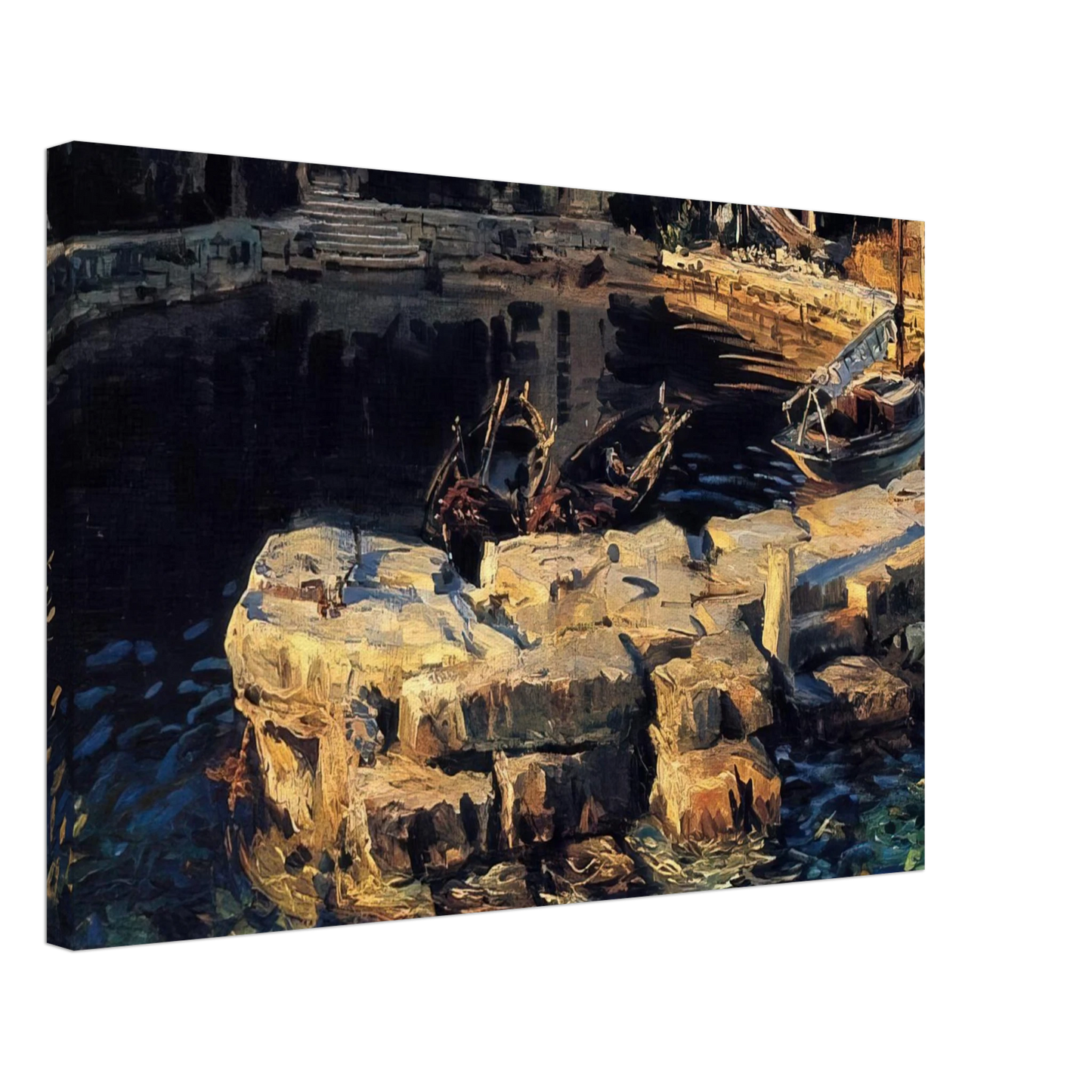 John Singer Sargent - San Vigilio, Lake Garda Canvas - 40x60 cm / 16x24 inches-canvas