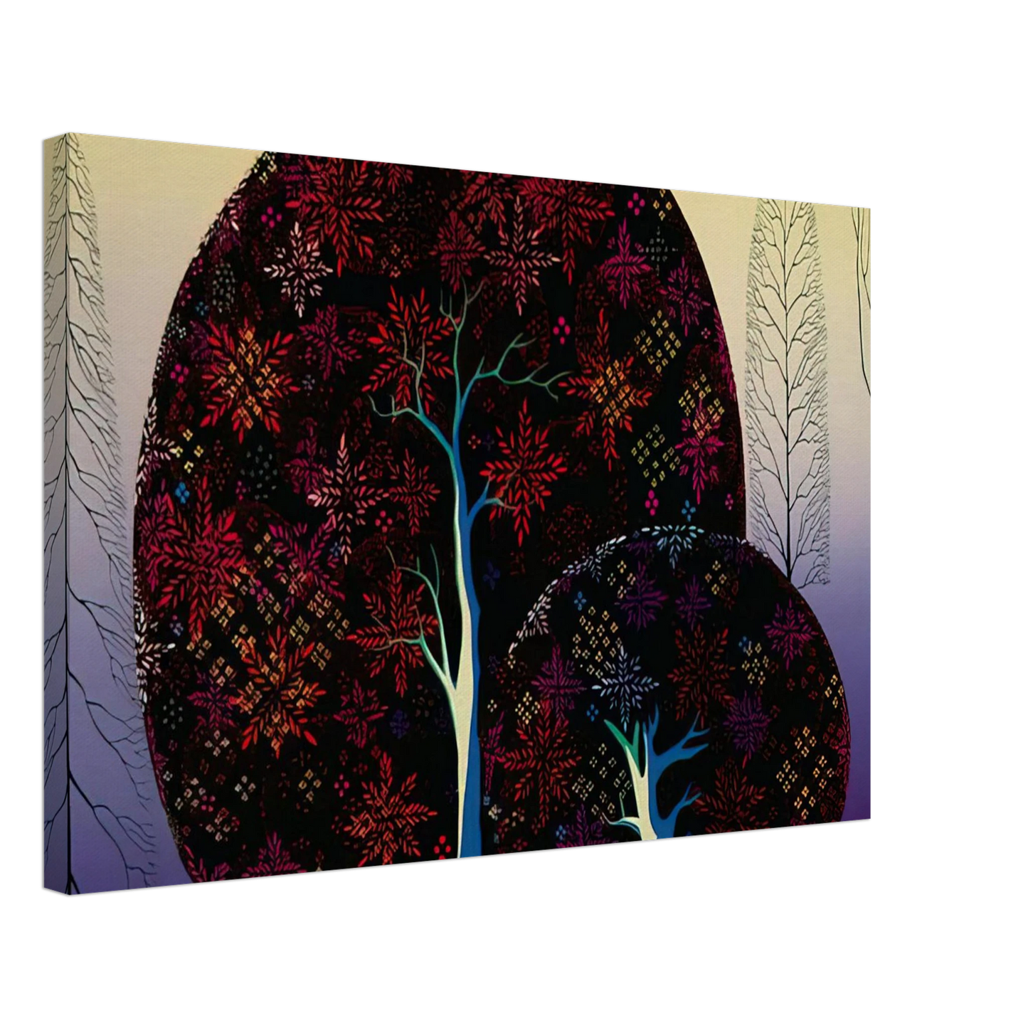 Eyvind Earle - A Tree Poem Canvas - 70x100 cm / 28x40 inches-canvas