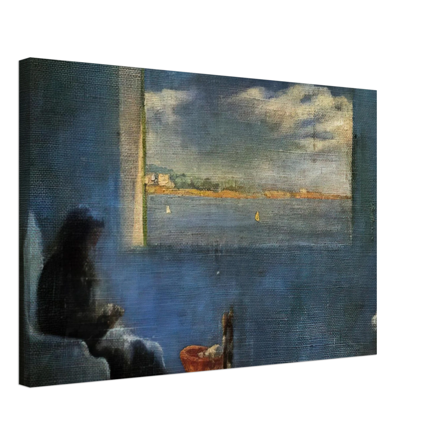 Salvador Dali - PORTRAIT OF GRANDMOTHER ANA SEWING Canvas - 40x60 cm / 16x24 inches-canvas