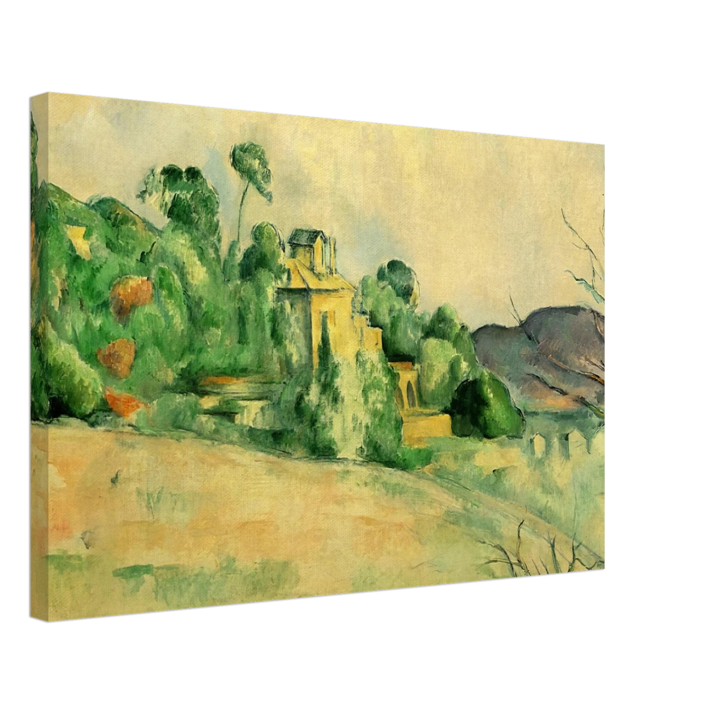 Paul Cezanne - Landscape at Midday Canvas - 70x100 cm / 28x40 inches-canvas