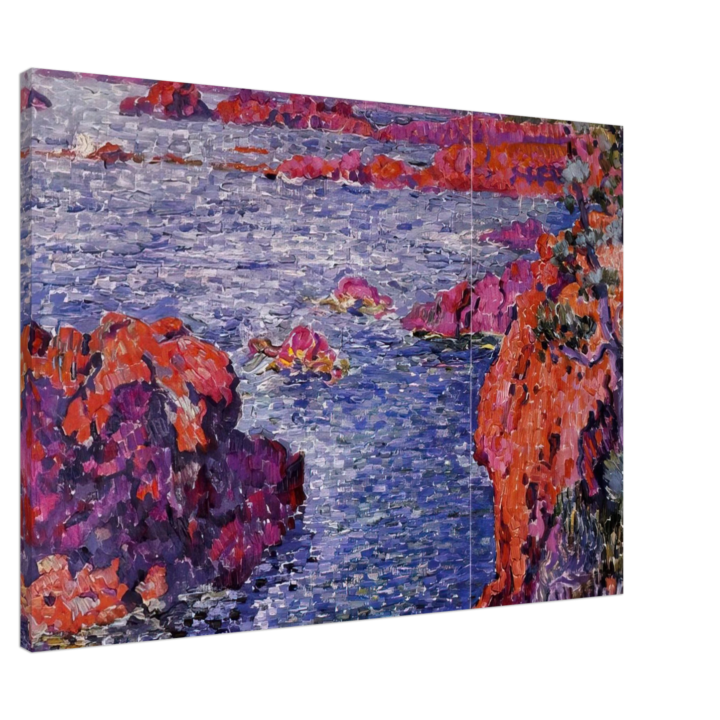 Theo van Rysselberghe - ROCKS AT ANTHEOR 1906 Canvas - Default Title-canvas