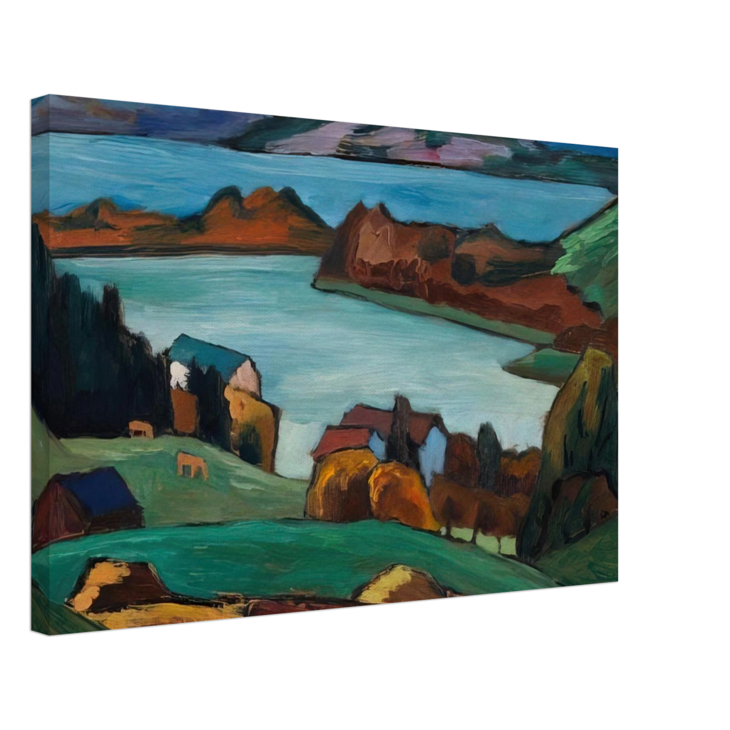 Gabriele Munter - STAFFELSEE 1934 Canvas - 40x60 cm / 16x24 inches-canvas