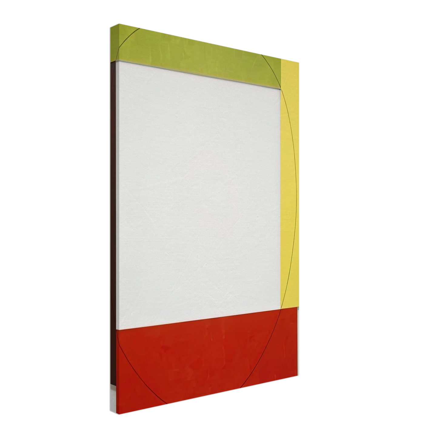 Robert Mangold - FOUR COLOR FRAME PAINTING 5 PARASOL UNIT 1984 Canvas - 70x100 cm / 28x40 inches-canvas