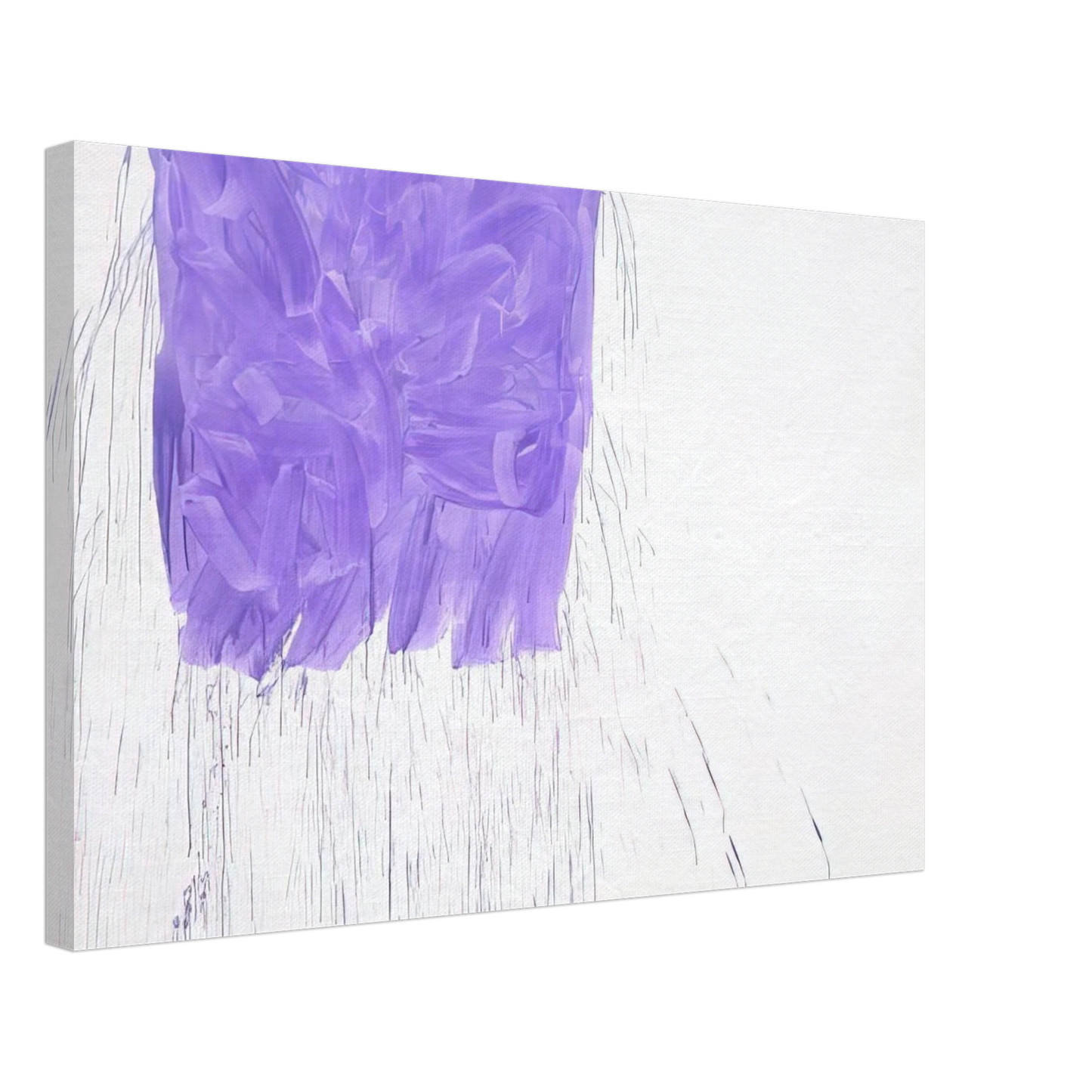 Michel Majerus - Violet - 1997 Canvas - 40x60 cm / 16x24 inches-canvas