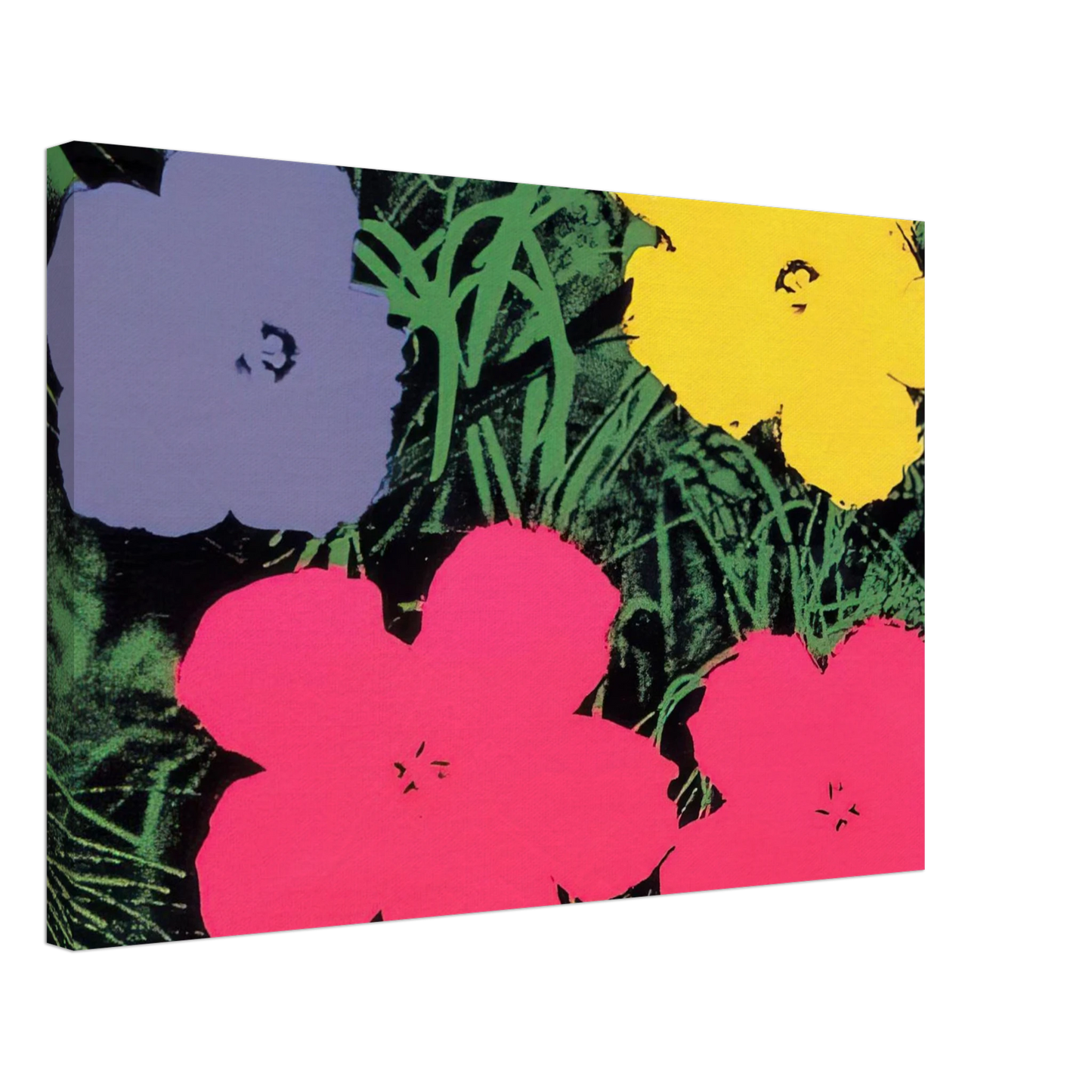 Andy Warhol - Flowers Canvas - 40x60 cm / 16x24 inches-canvas