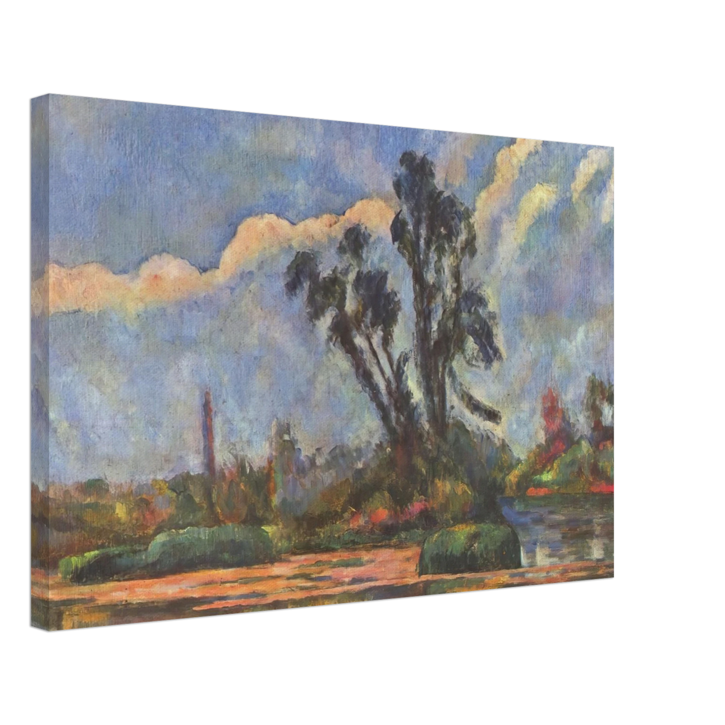 Paul Cezanne - Bank of the Oise Canvas - 70x100 cm / 28x40 inches-canvas