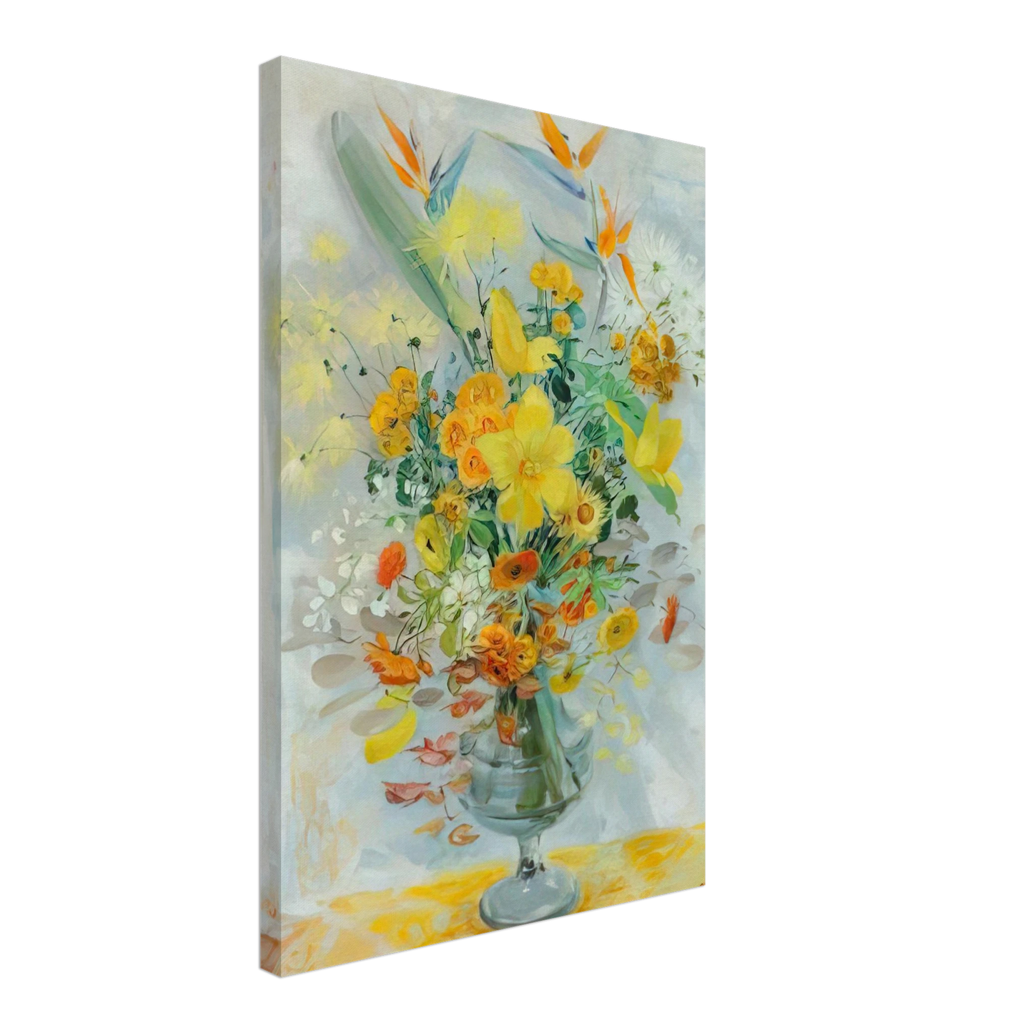 Le Pho - Yellow Lily - Post-Impressionism Canvas - 70x100 cm / 28x40 inches-canvas