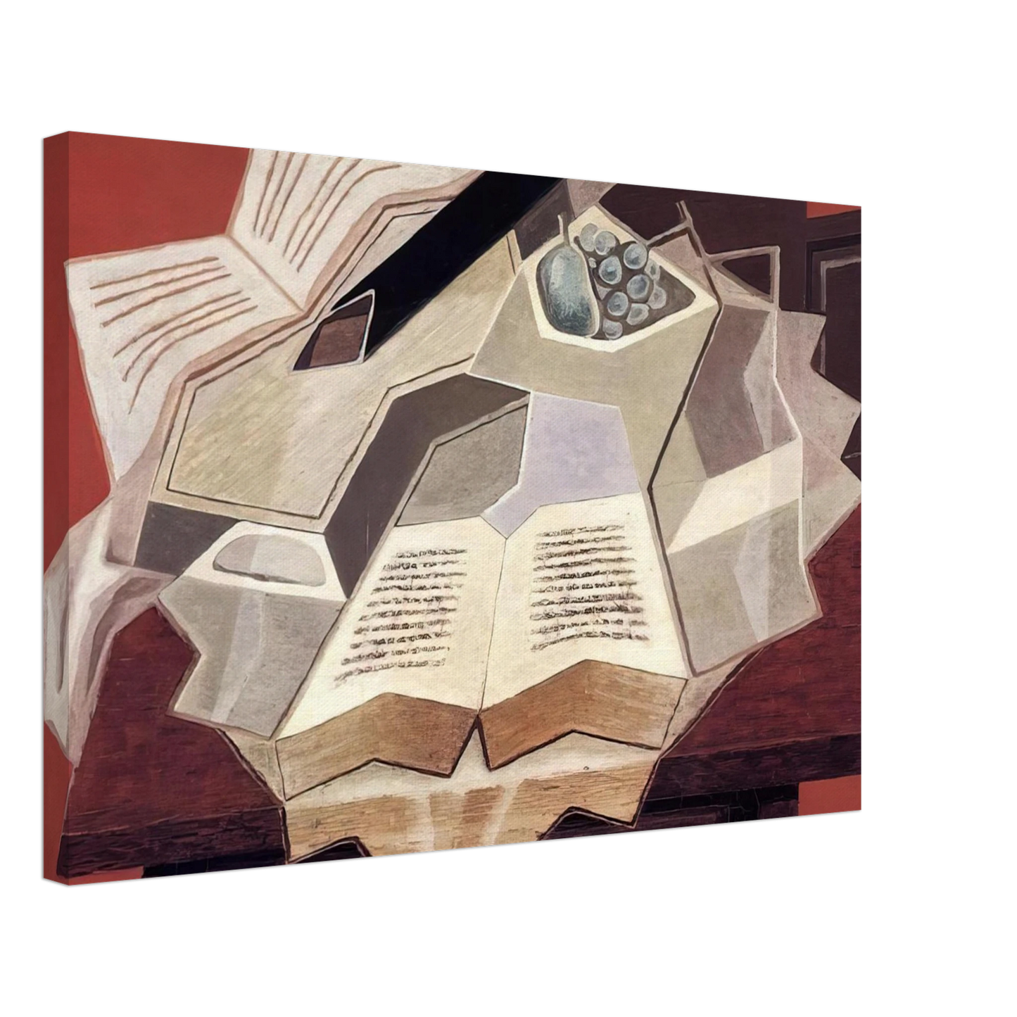 Juan Gris - THE OPEN BOOK 1925 1 Canvas - 70x100 cm / 28x40 inches-canvas