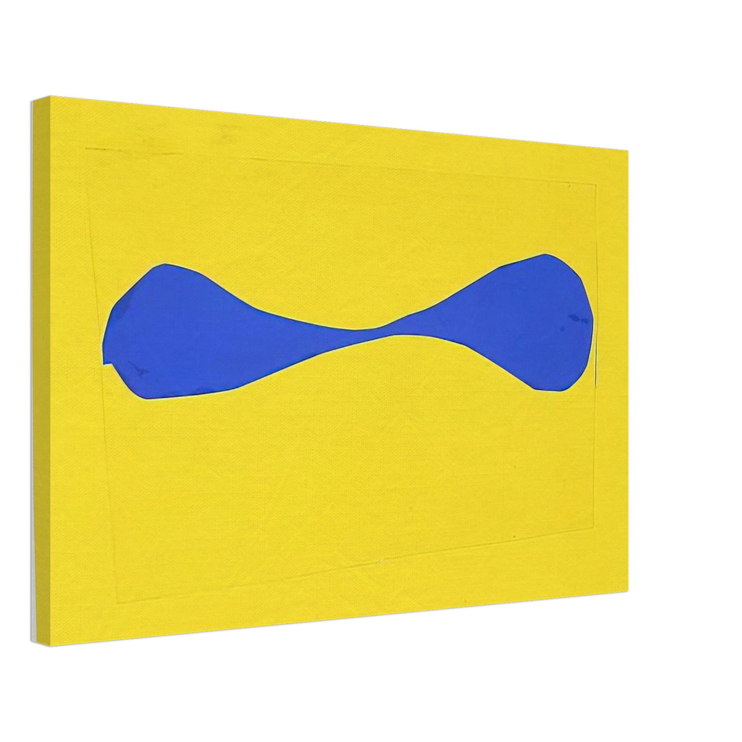 Ellsworth Kelly - Blue Form on Yellow Canvas - 70x100 cm / 28x40 inches-canvas