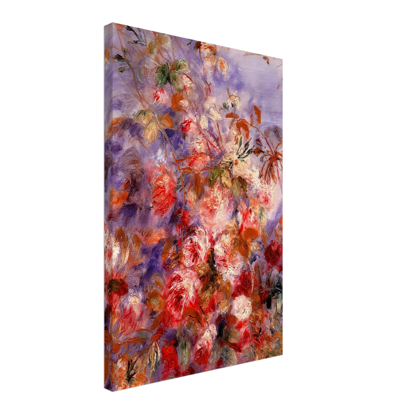 Pierre-Auguste Renoir - Roses By The Window Canvas - 70x100 cm / 28x40 inches-canvas