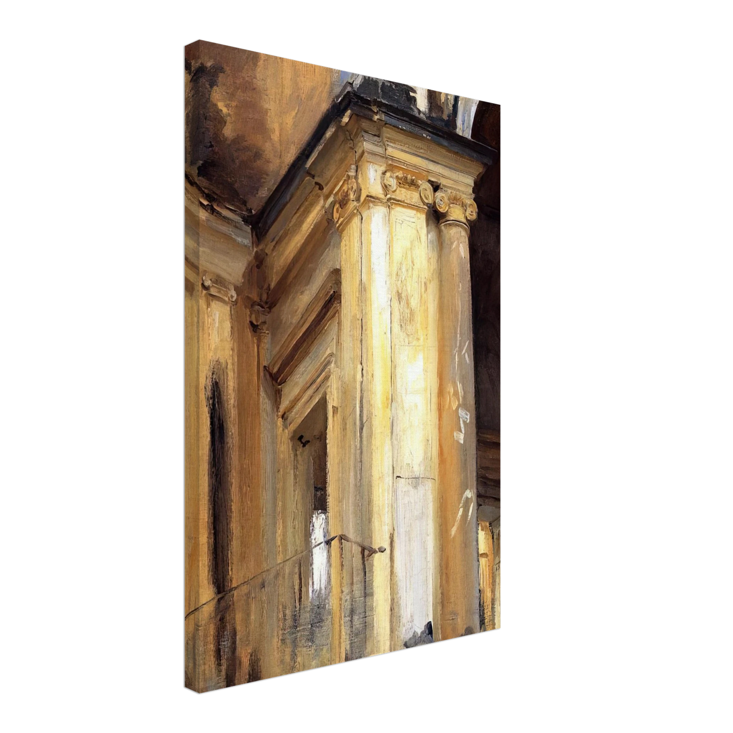 John Singer Sargent - Roman Architecture Canvas - 70x100 cm / 28x40 inches-canvas