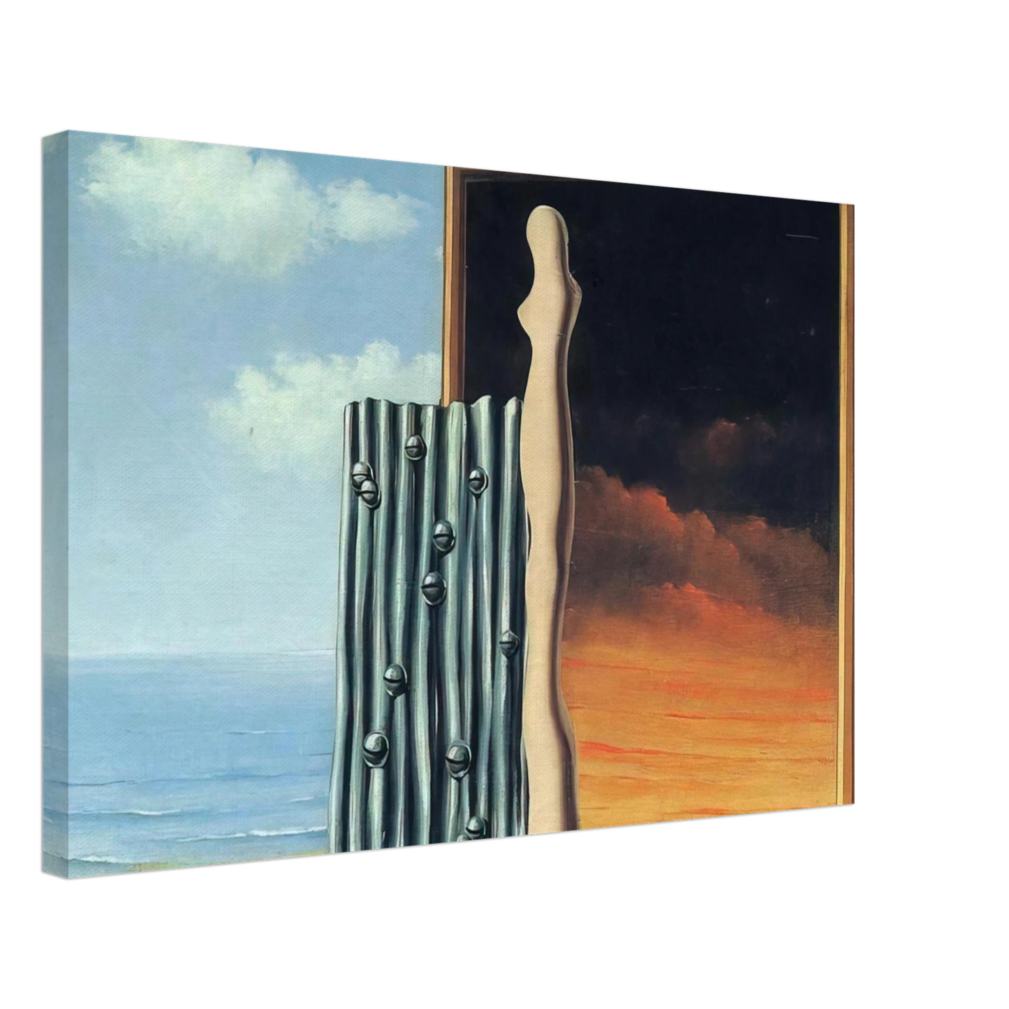 Rene Magritte - COMPOSITION ON A SEASHORE 1935 Canvas - 70x100 cm / 28x40 inches-canvas