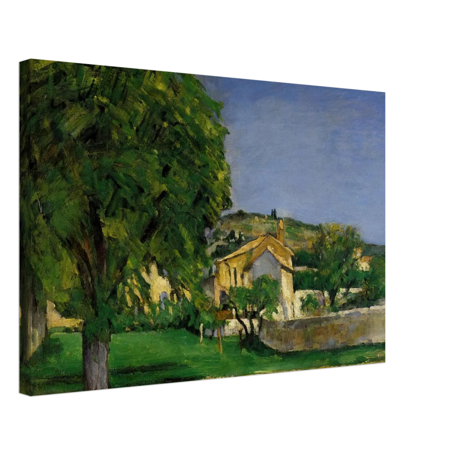 Paul Cezanne - Chestnut Trees and Farmstead of Jas de Bouffin Canvas - 70x100 cm / 28x40 inches-canvas