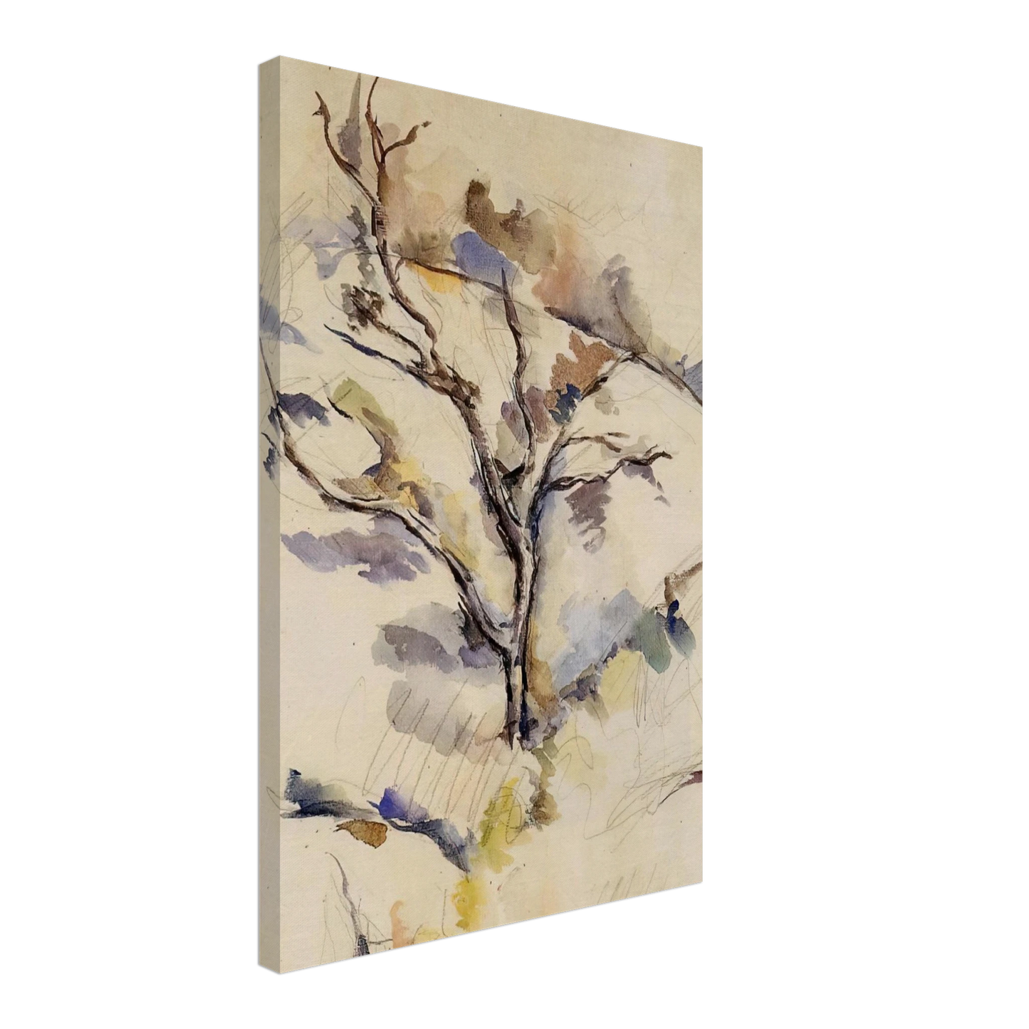 Paul Cezanne - The Oak Canvas - 40x60 cm / 16x24 inches-canvas
