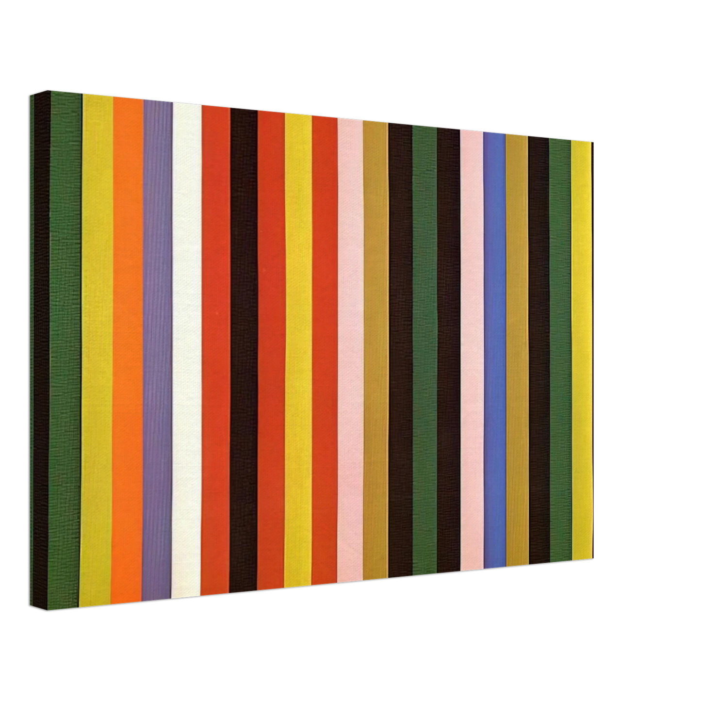 Gene Davis - Ferris Wheel - 1963 Canvas - 40x60 cm / 16x24 inches-canvas