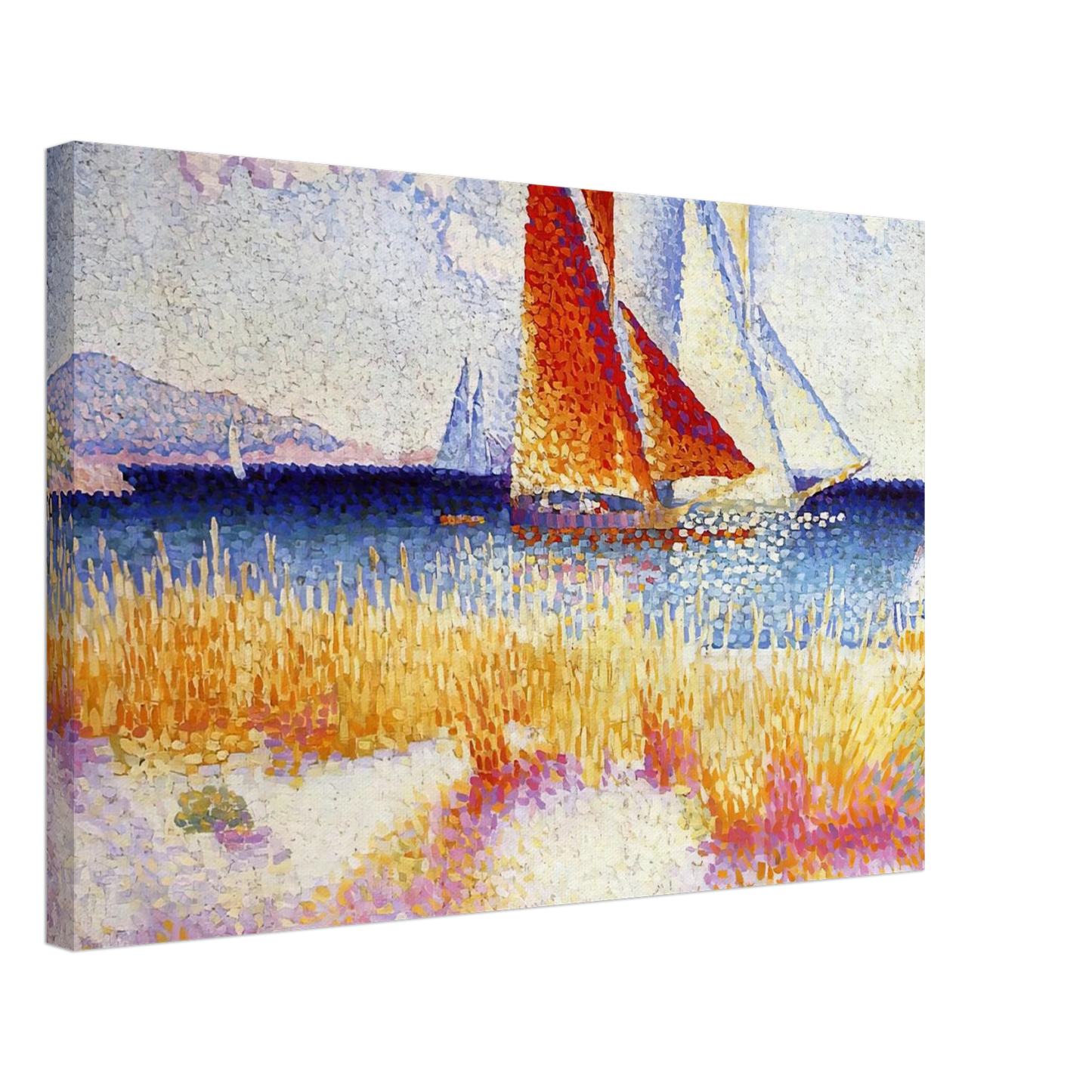 Henri-Edmond Cross - Regatta Canvas - 70x100 cm / 28x40 inches-canvas