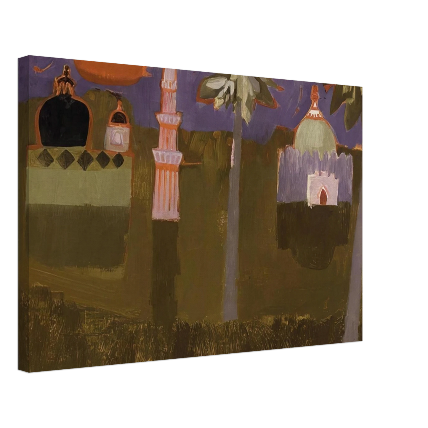 Mary Fedden - Minorets - 1968 Canvas - 70x100 cm / 28x40 inches-canvas